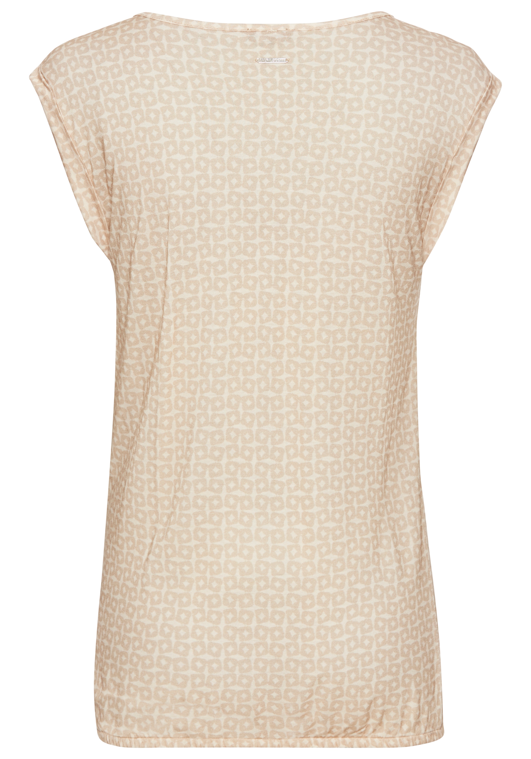 Laura Scott T-Shirt, figurumspielende Passform, gemustert, Rundhalsausschnitt