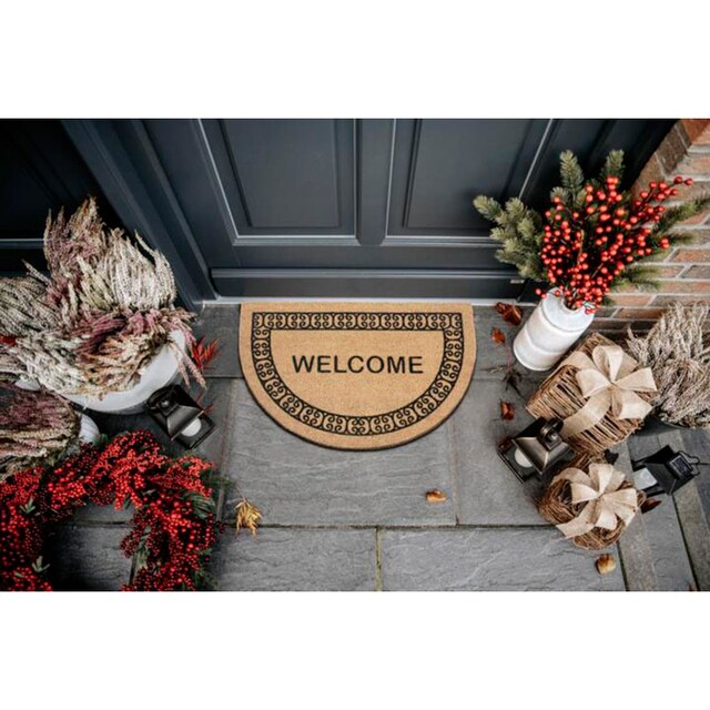 ❤ HANSE Home Fussmatte »Kokos Halbrund Welcome Ornament Border«, rechteckig,  Kokos, Schmutzfangmatte, Outdoor, Rutschfest, Innen, Kokosmatte, Flur  kaufen im Jelmoli-Online Shop