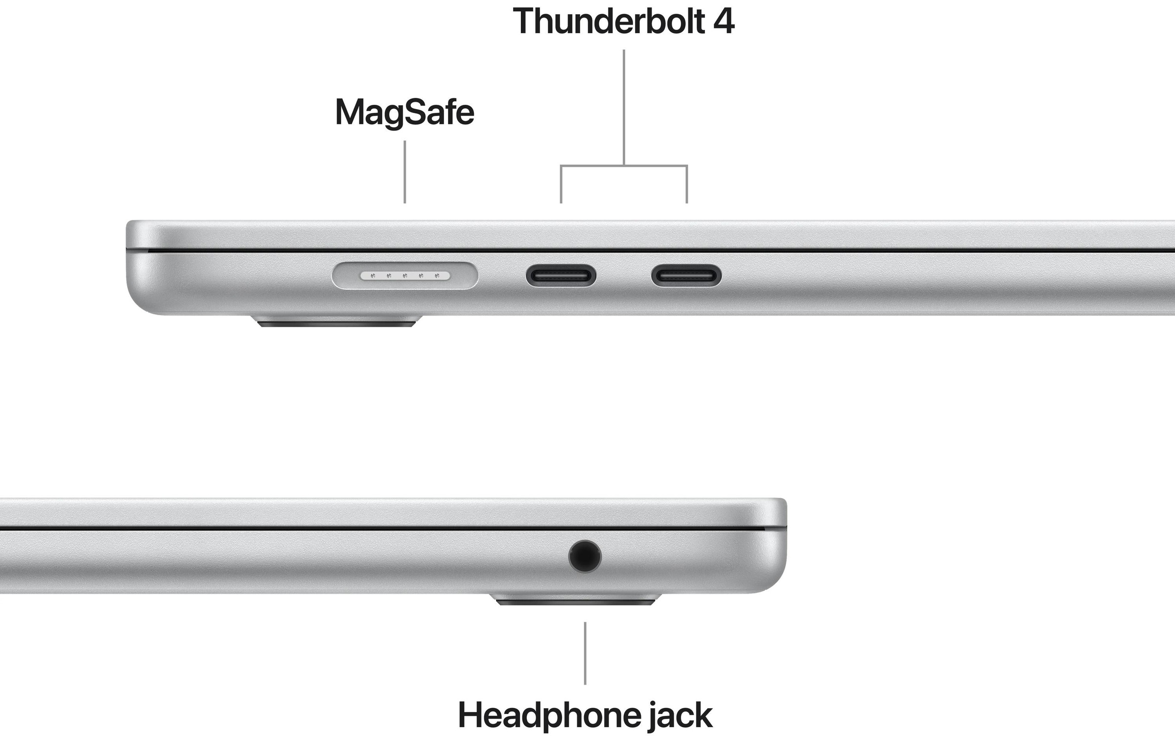 Apple Notebook »Air 15 2025 M4 10C GPU / 16 GB / 256 GB Silberfarben«