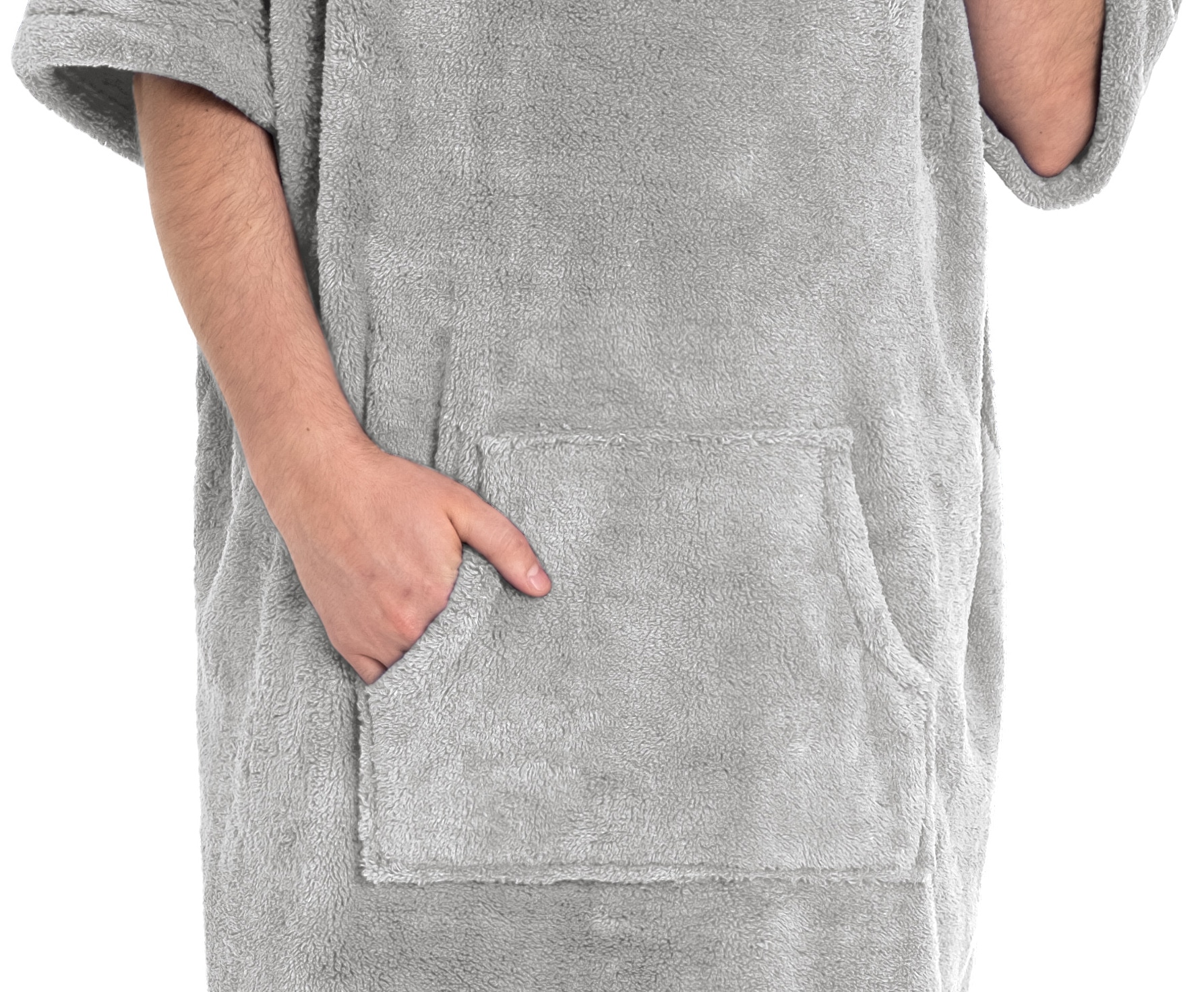 my home Badeponcho »Lillou, Surfponcho ideal für Sauna, Spa & im Urlaub«, (1 St.), weich und kuschelig, plüsch, Fleece, Unisex, für Damen und Herren