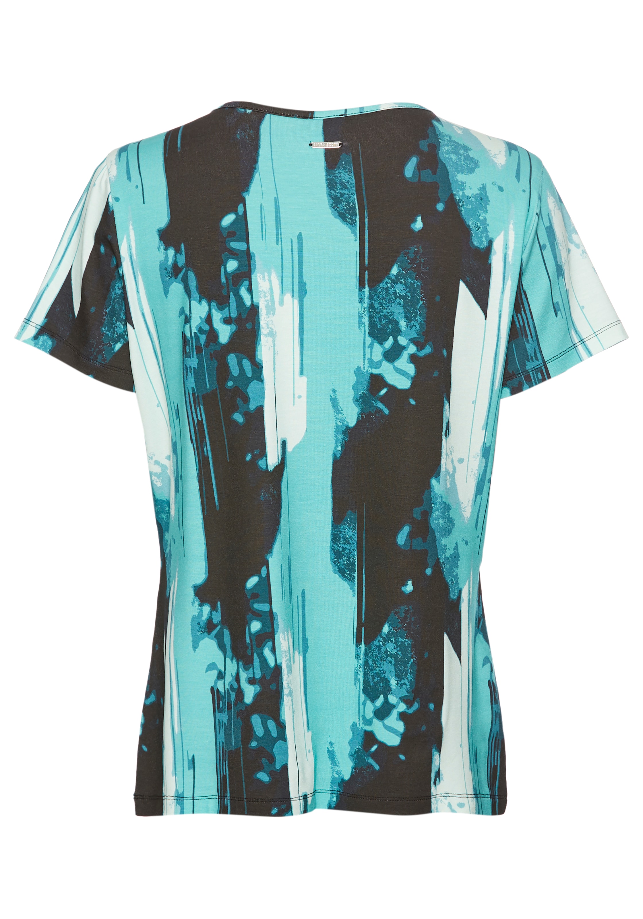 Laura Scott T-Shirt, mit Allover Druck in Wasserfall-Optik,Schleifenband NEUE KOLLEKTION