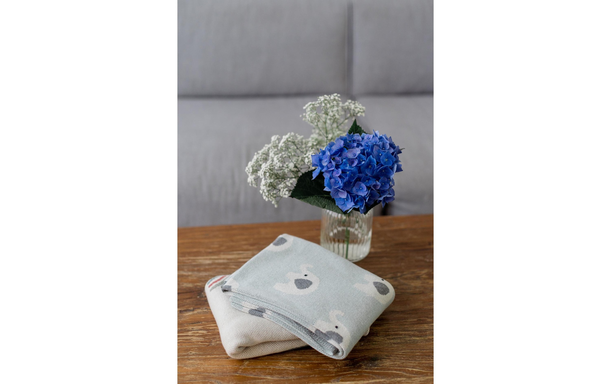 KINDSGUT Babydecke »Elefanten 80 x 100 cm«