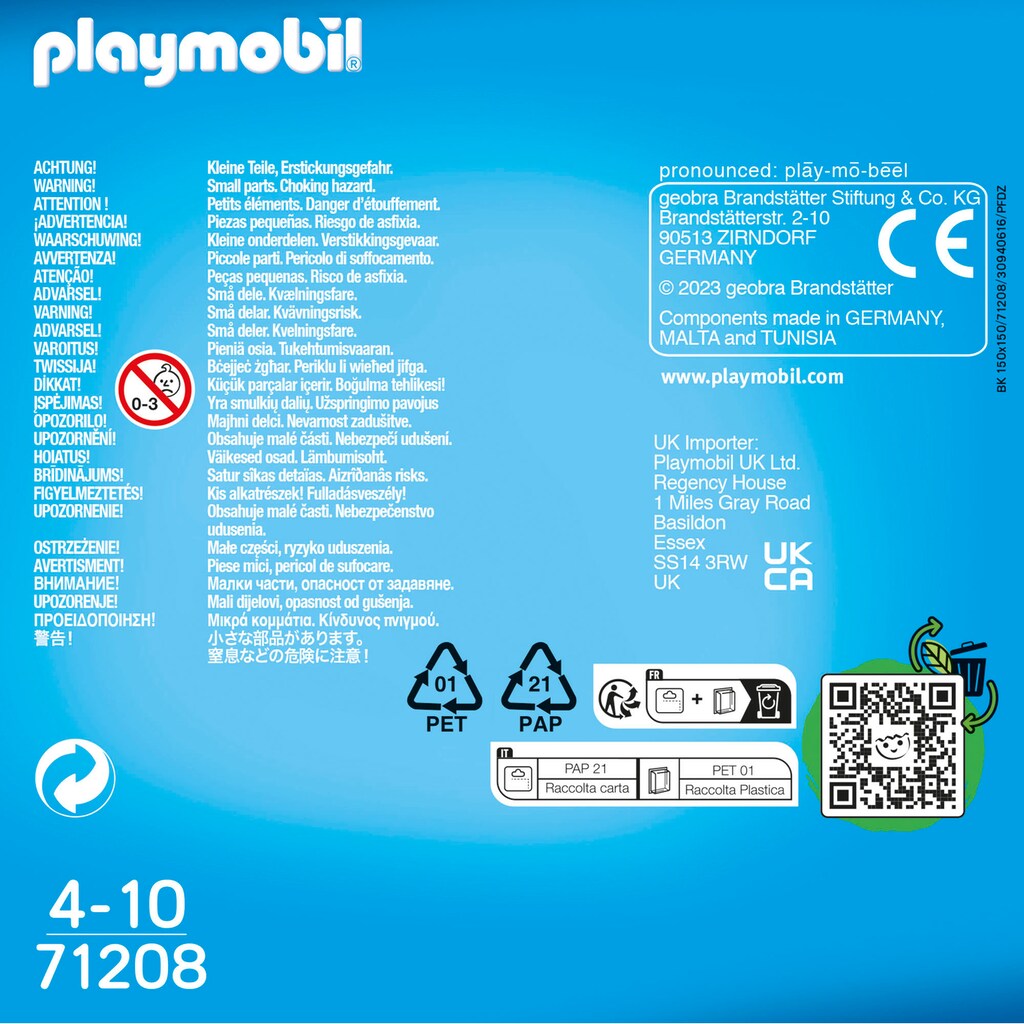 Playmobil® Konstruktions-Spielset »Eisprinzessin und Eisprinz (71208), DuoPack«, (15 St.)