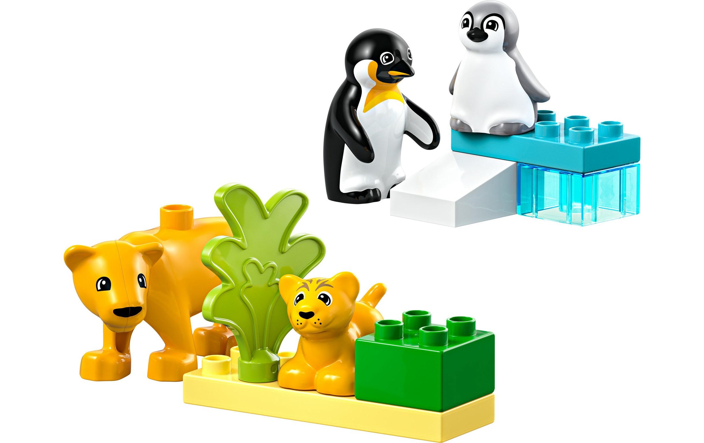 LEGO® Spielbausteine »DUPLO® Wildtier-Familien Pinguine und Löwen 10442«, (10 St.)