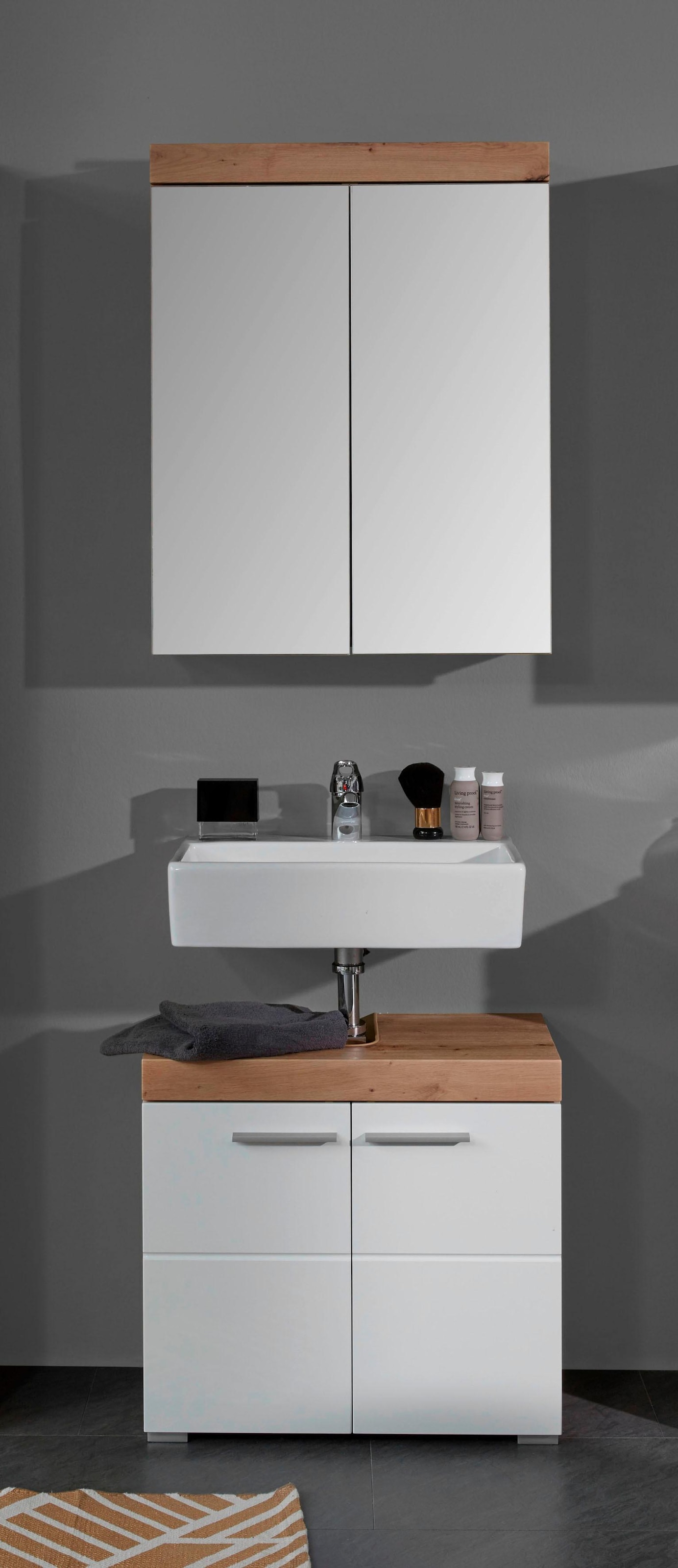 INOSIGN Badmöbel-Set »Avena«, (Set, 2 St.), Badezimmermöbel - Waschbeckenunterschrank und Spiegelschrank