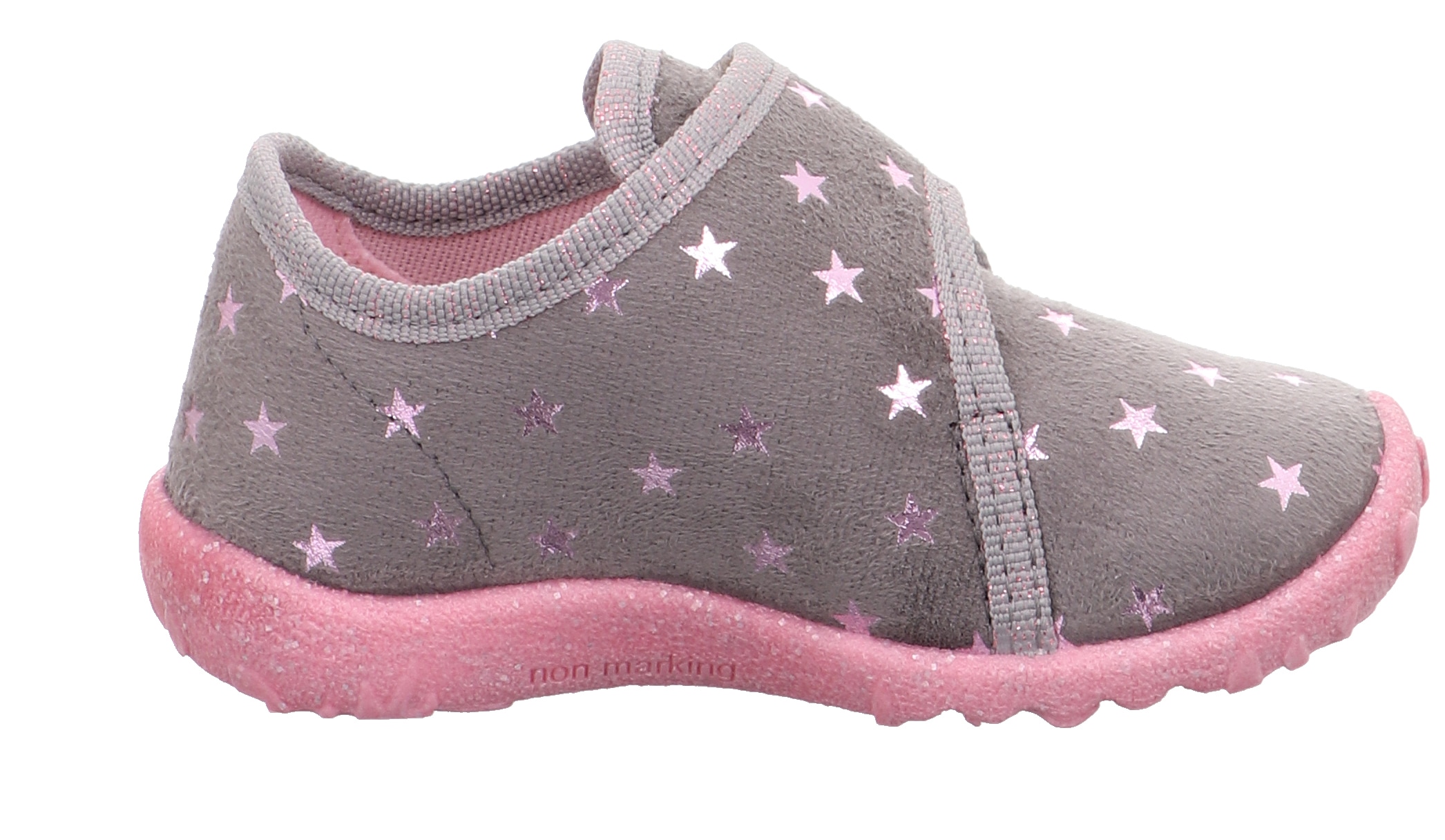 Superfit Hausschuh »SPOTTY WMS: Mittel«, Klettschuh, Kindergarten Schuh mit Motiv, Grössenschablone zum Download