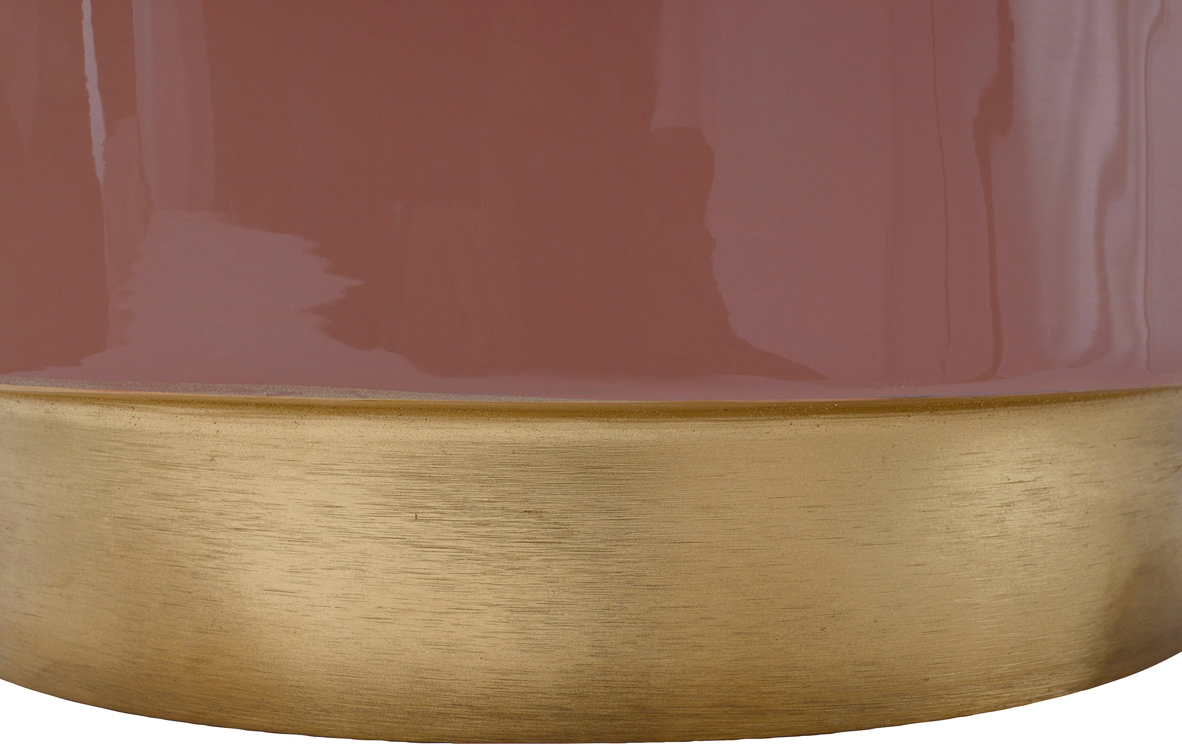 Kayoom Sitzhocker »Hocker Artisse, Edler Touch durch goldfarbenenen Sockel«, (1 St.), stilvoll, farbig lackiert, dekorativ, Moderner Look