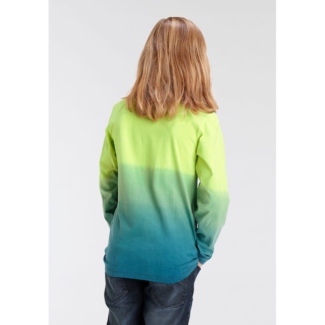 ✵ KangaROOS Langarmshirt »mit Farbverlauf«, Dip Dye online entdecken |  Jelmoli-Versand