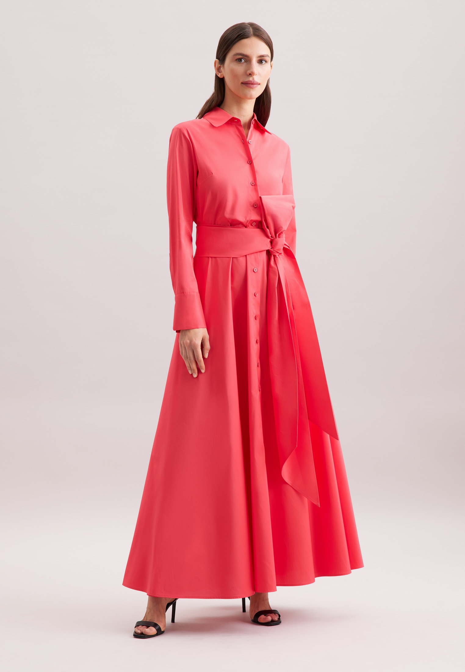 seidensticker Sommerkleid »Schwarze Rose« Kragen Uni