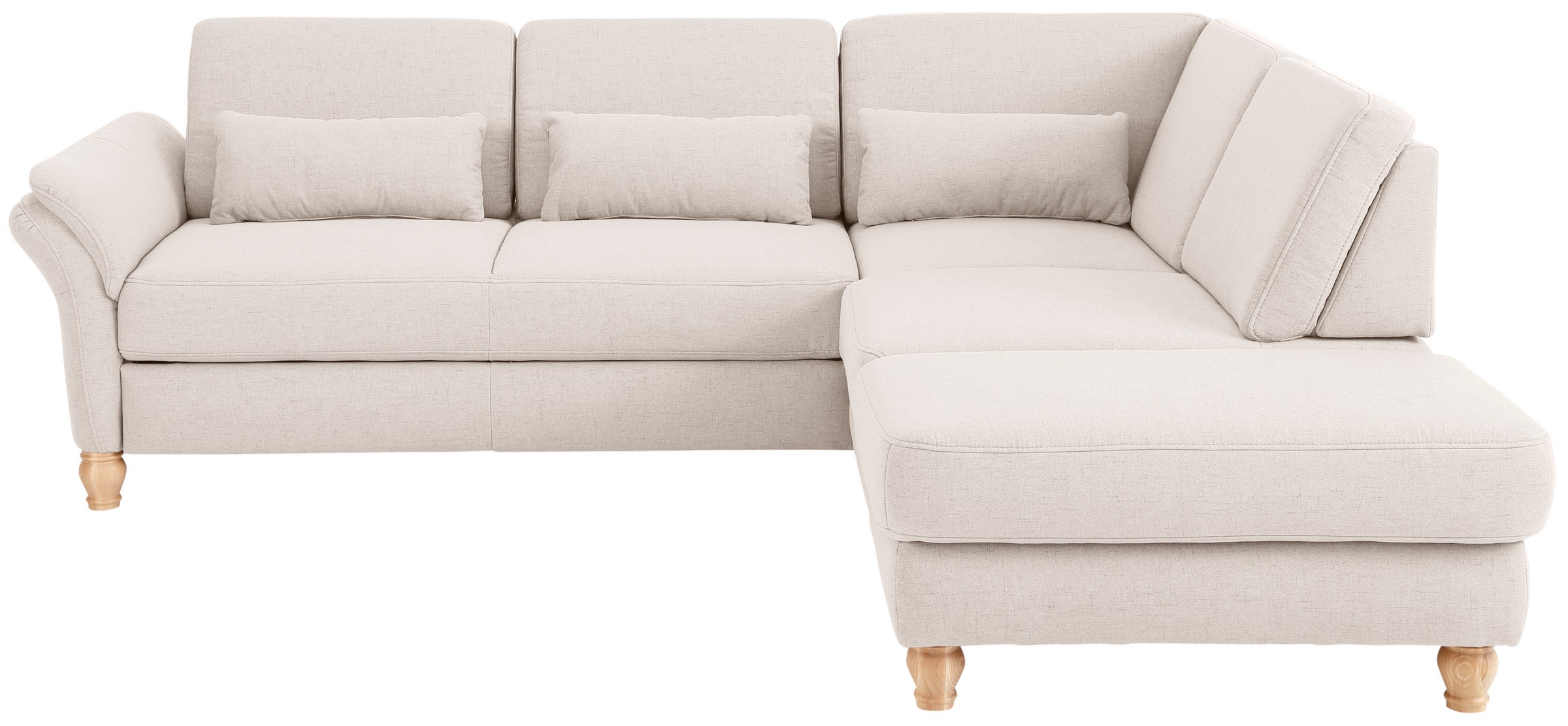 Home affaire Ecksofa »Palace L-Form«, incl. Sitztiefenverstellung, wahlweise mit Bettfunktion und Stauraum