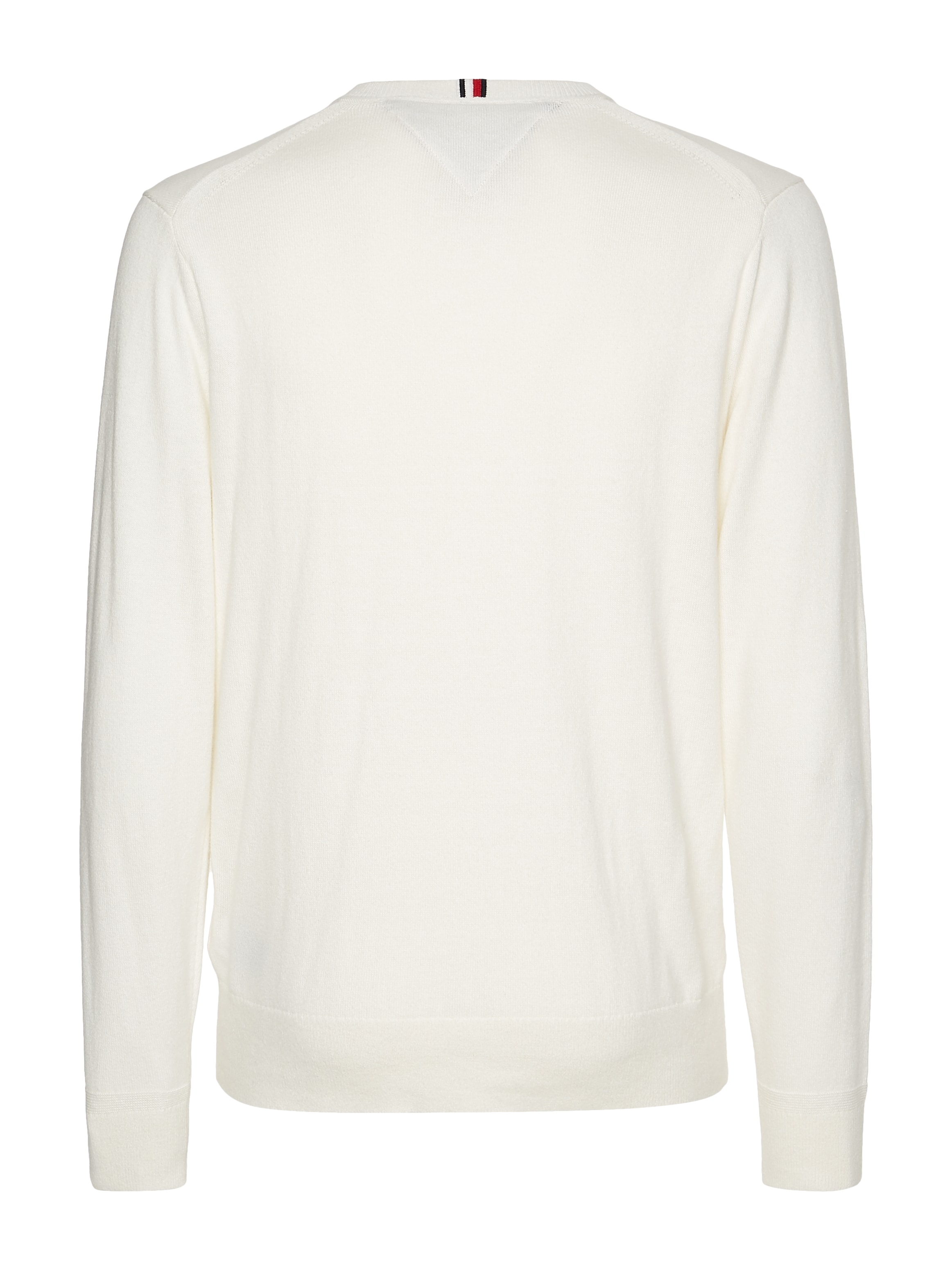 Tommy Hilfiger V-Ausschnitt-Pullover »PIMA ORG CTN CASHMERE V NECK«