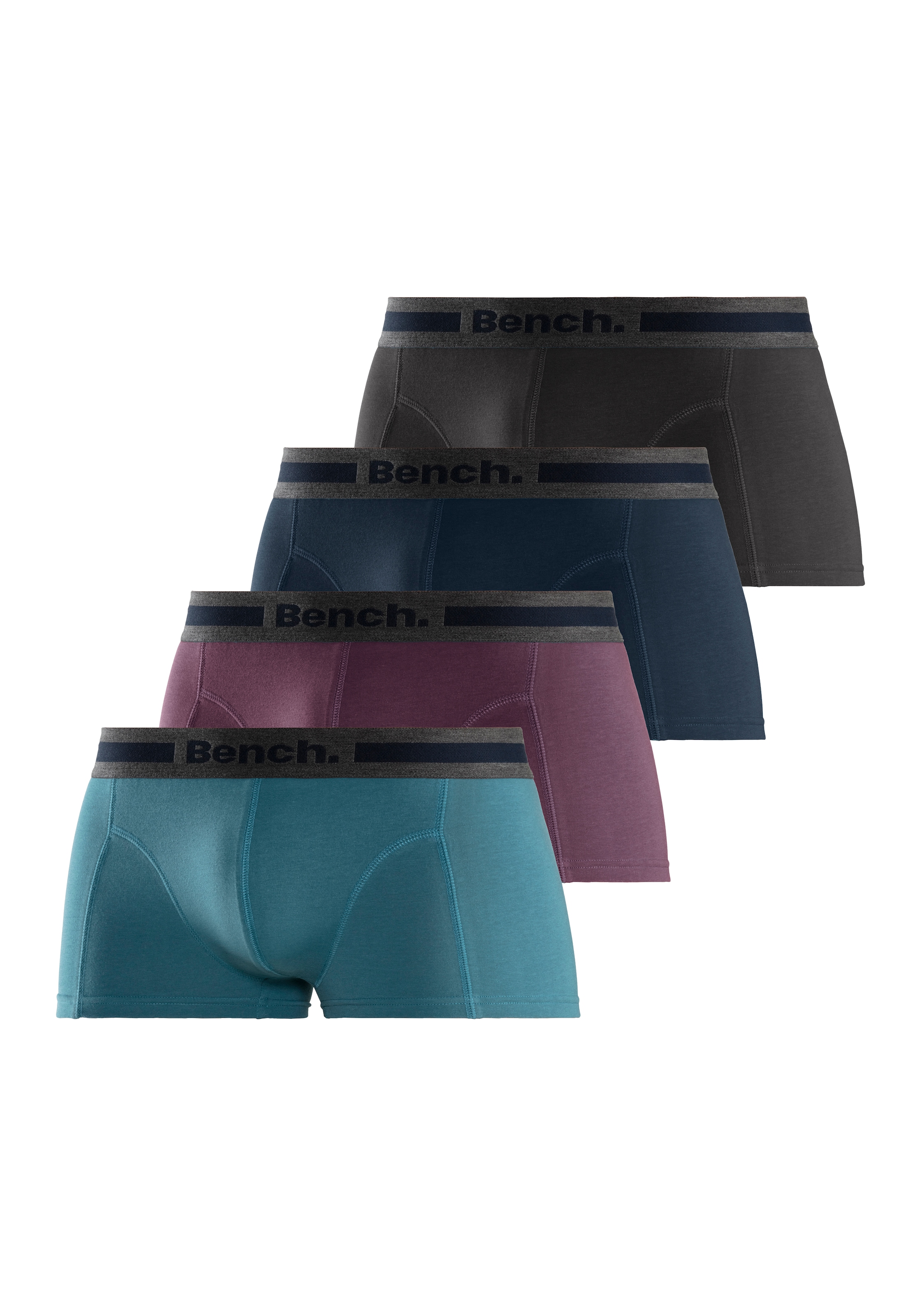 Bench. Hipster, (Packung, 4 St.), knapp sitzende Boxershorts aus Baumwollmischung