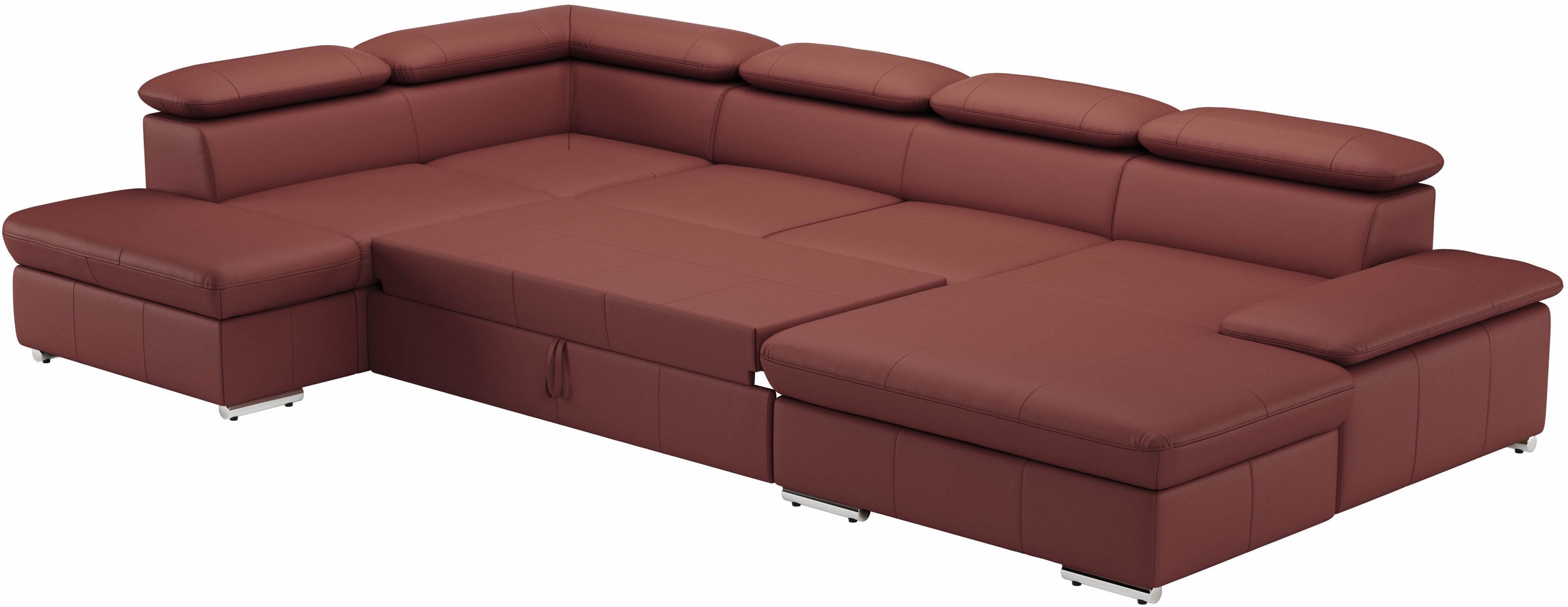 sit&more Wohnlandschaft »Valantine U-Form«, inkl. Kopf- und Armteilverstellung, wahlweise mit Bettfunktion