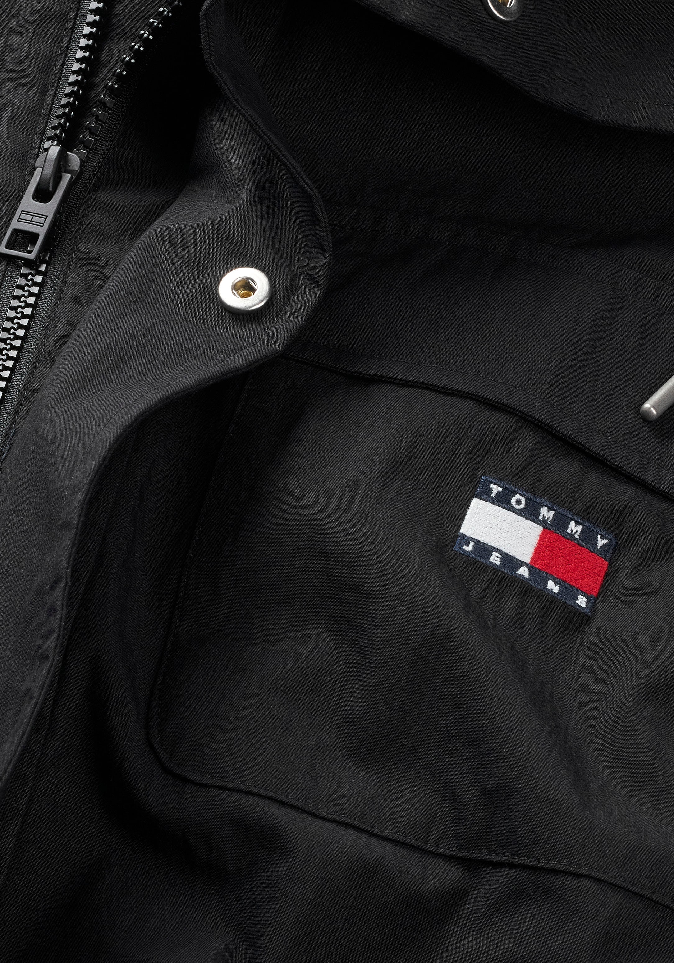 Tommy Jeans Parka »TJM UTILITY PARKA«, mit Kapuze, mit Logoprägung