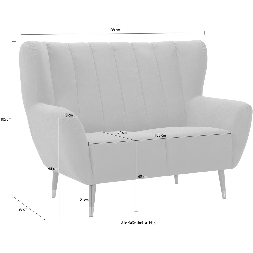 exxpo - sofa fashion 2-Sitzer »Polly«