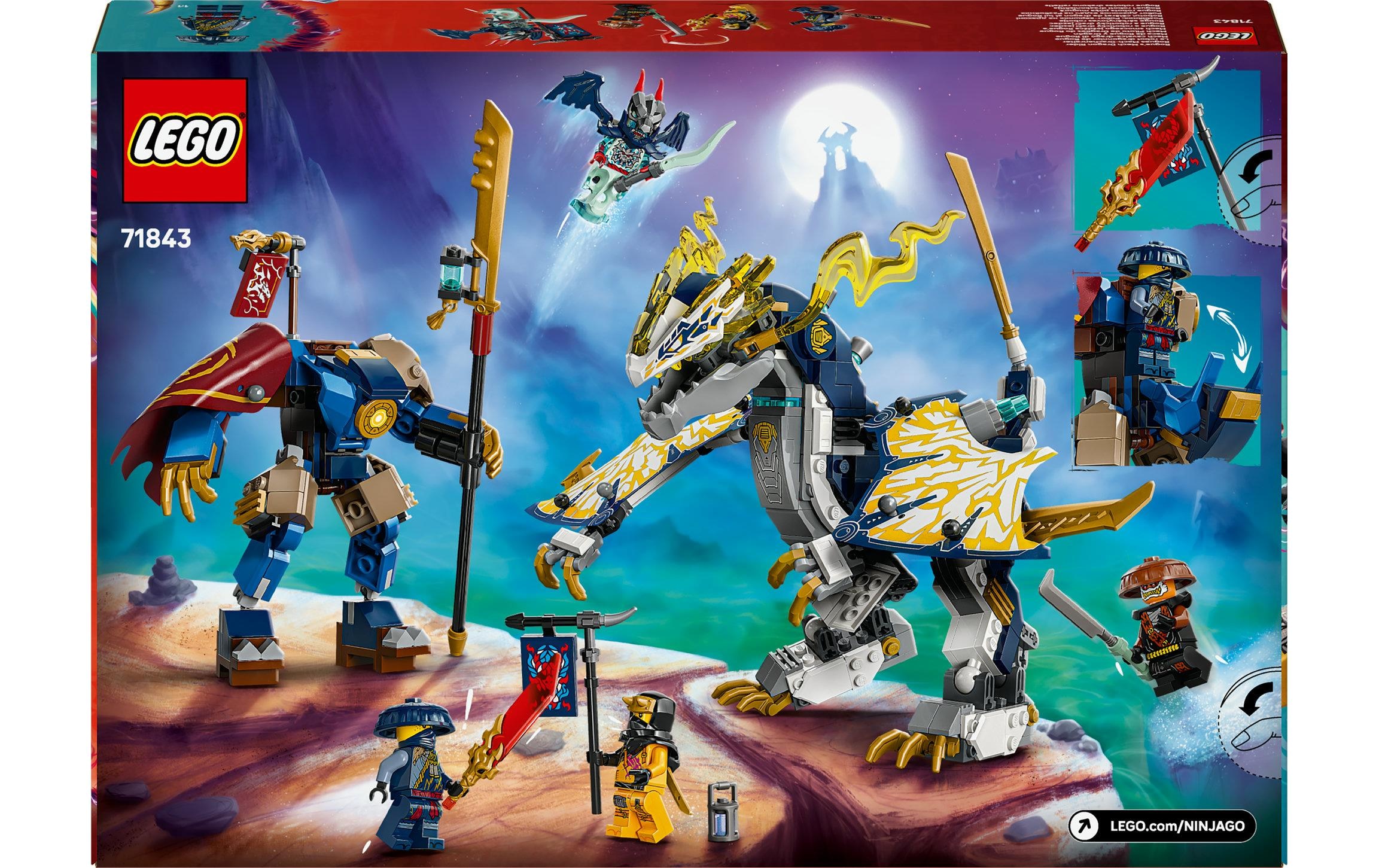 LEGO® Spielbausteine »Ninjago Rogues Mech-Drachenreiter 71843«, (584 St.)