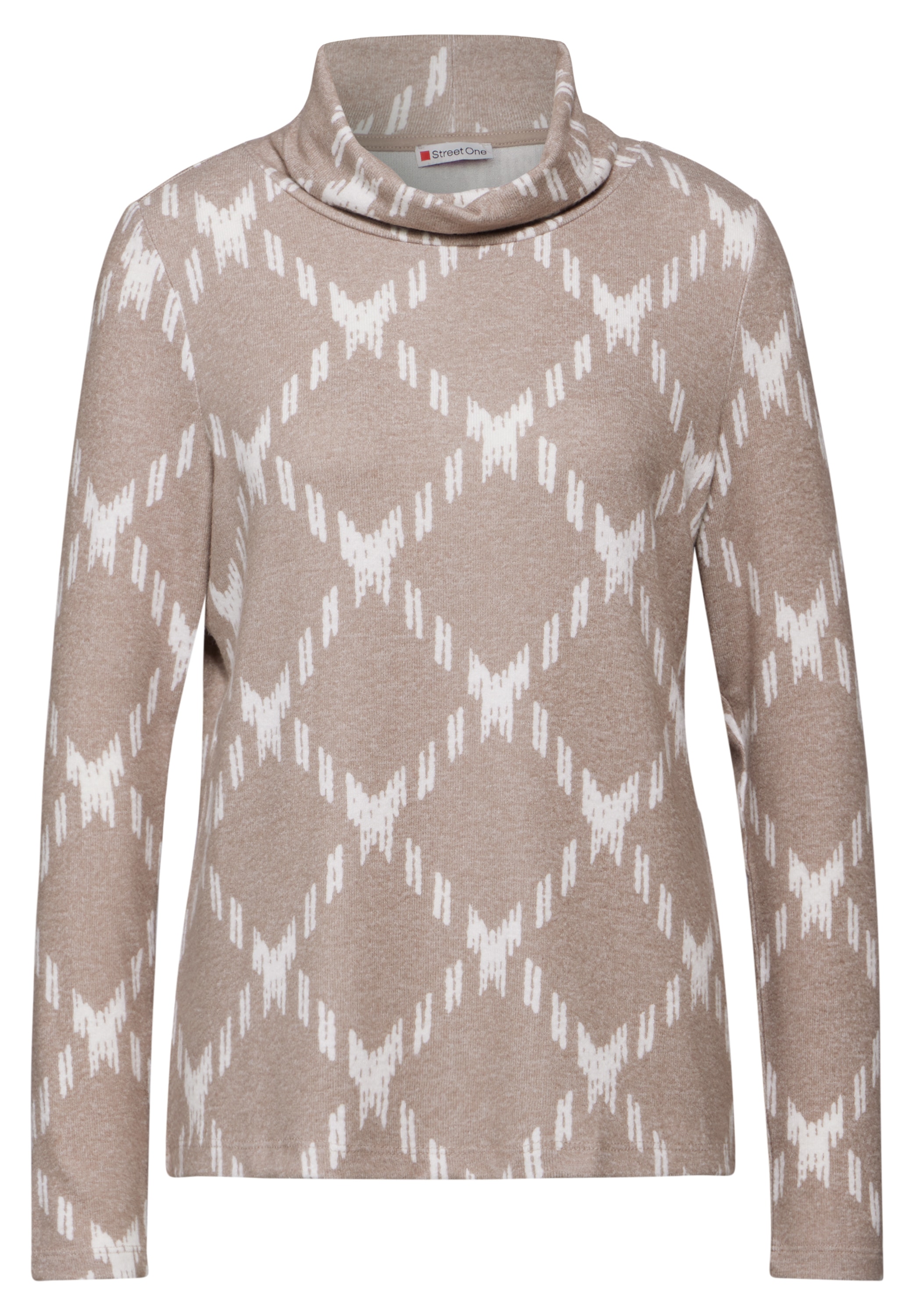 STREET ONE Langarmshirt, mit Rollkragen
