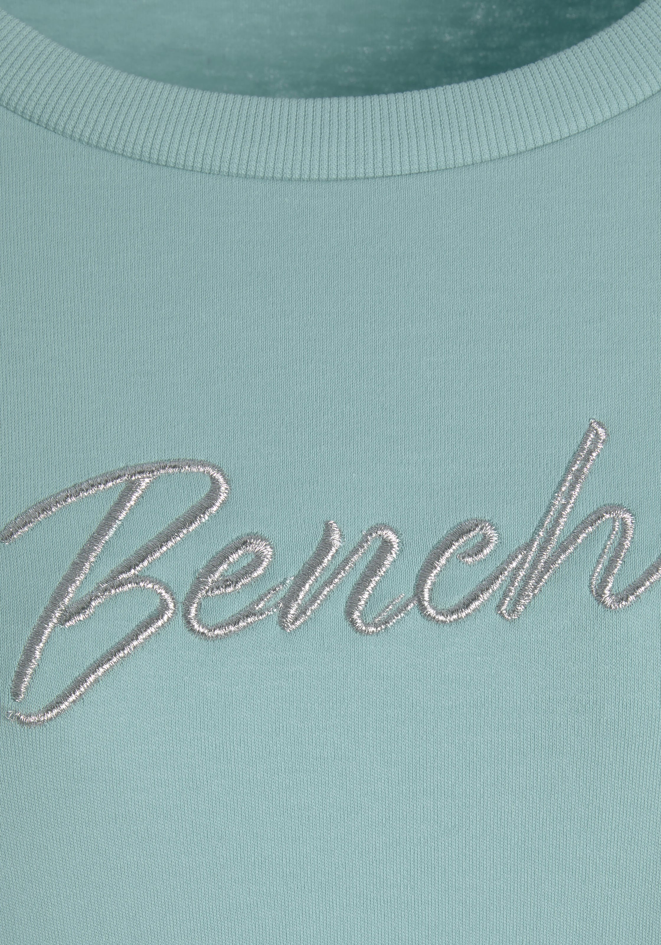 Bench. Loungewear Sweatshirt, mit glänzender Logostickerei, Loungewear, Loungeanzug