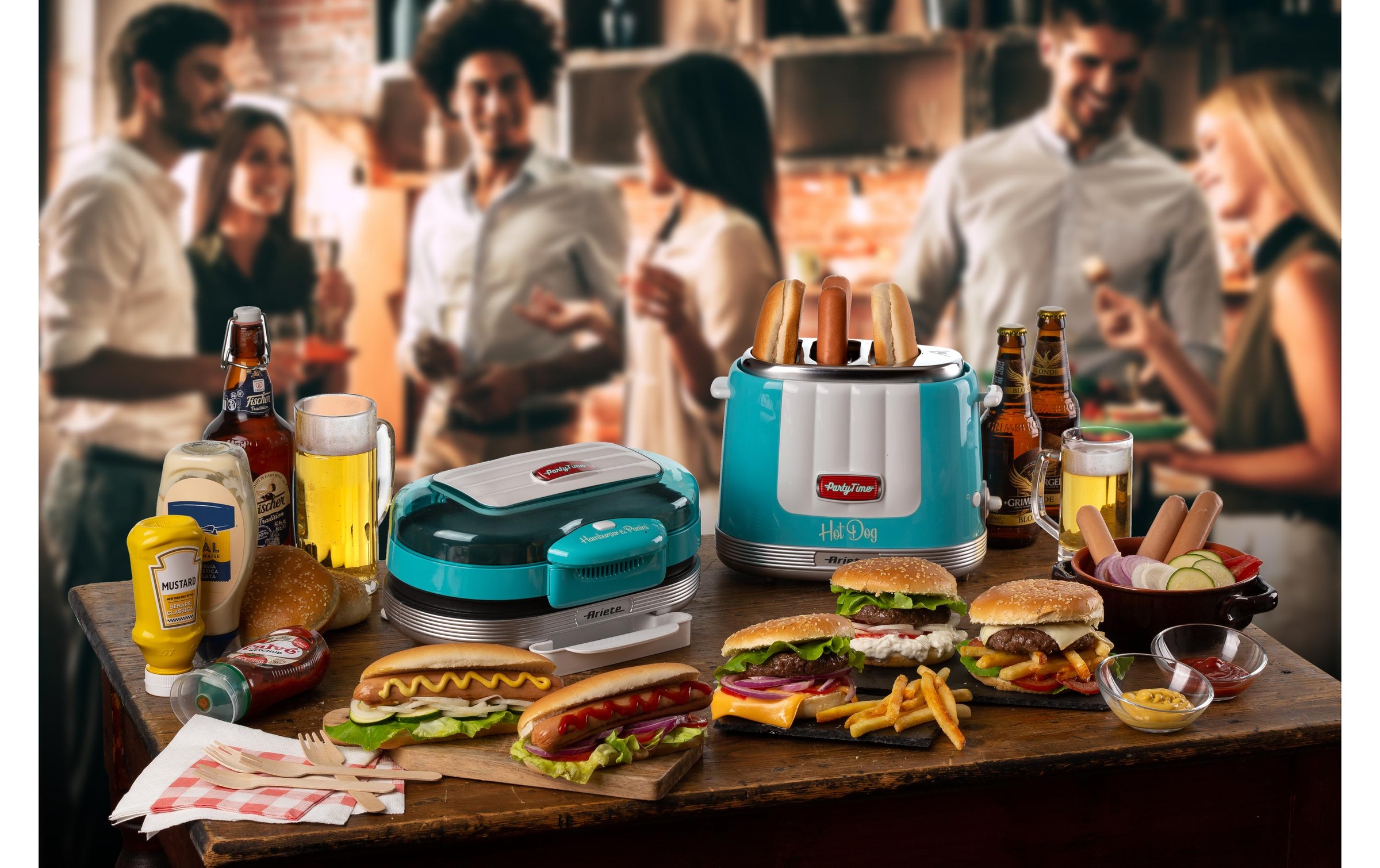 Ariete Hamburger Maker »Ariete Party Time«, 1200 W