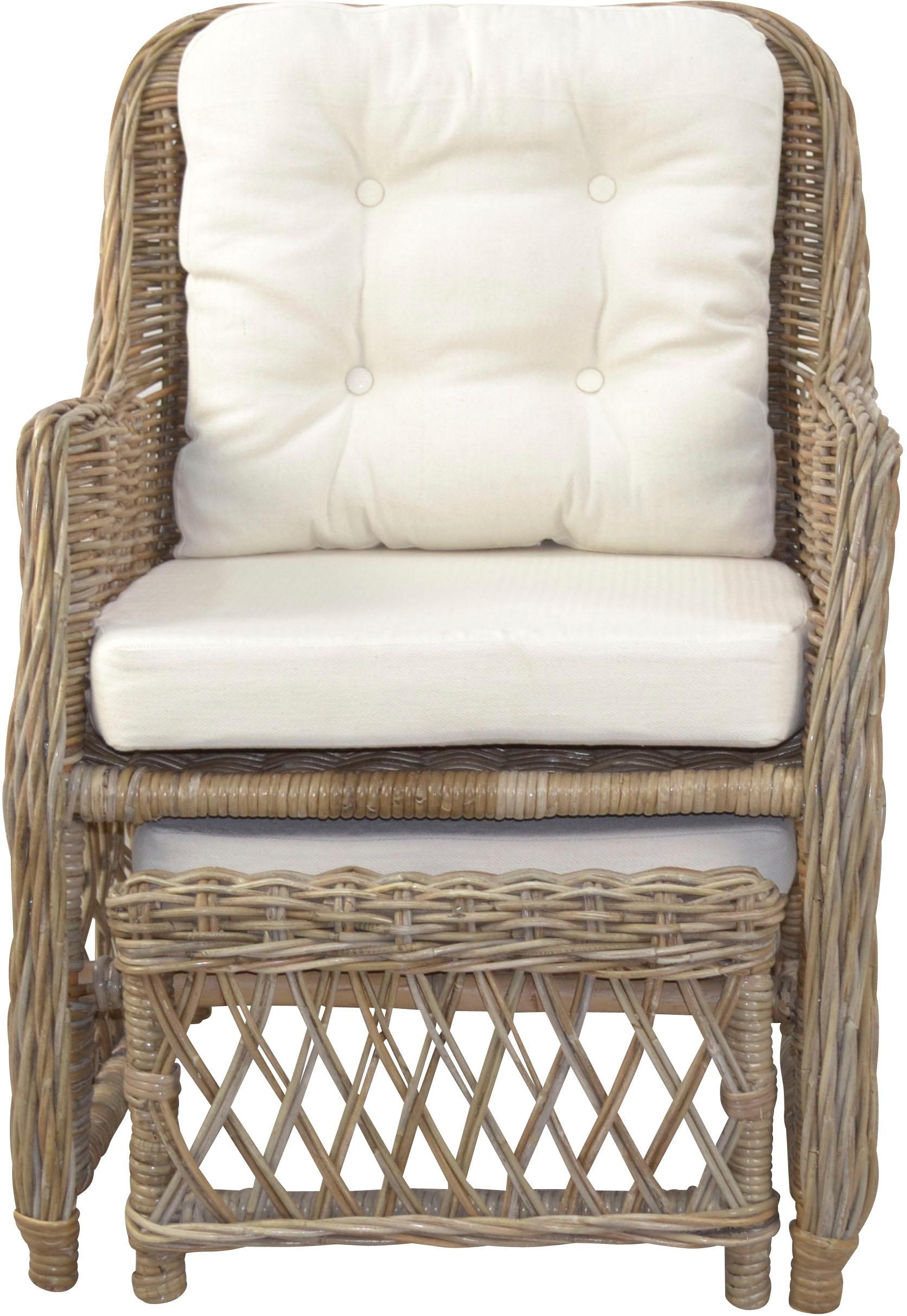 Home affaire Rattanstuhl () Handarbeit, Maße (B/T/H): (67/75/91)