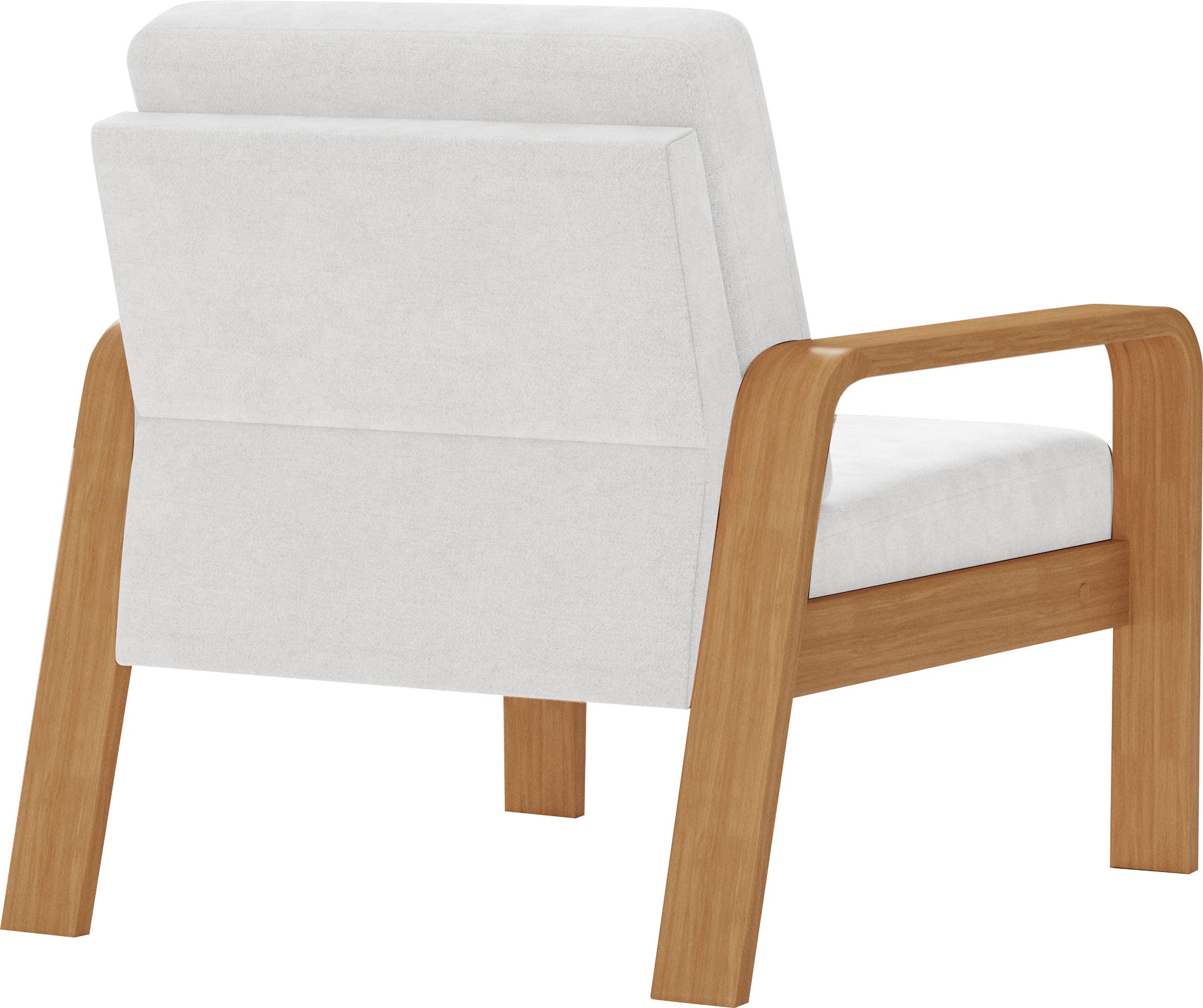 sit&more Sessel »Kolding«, Armlehnen aus eichefarbigem Buchenholz, verschiedene Bezüge und Farben