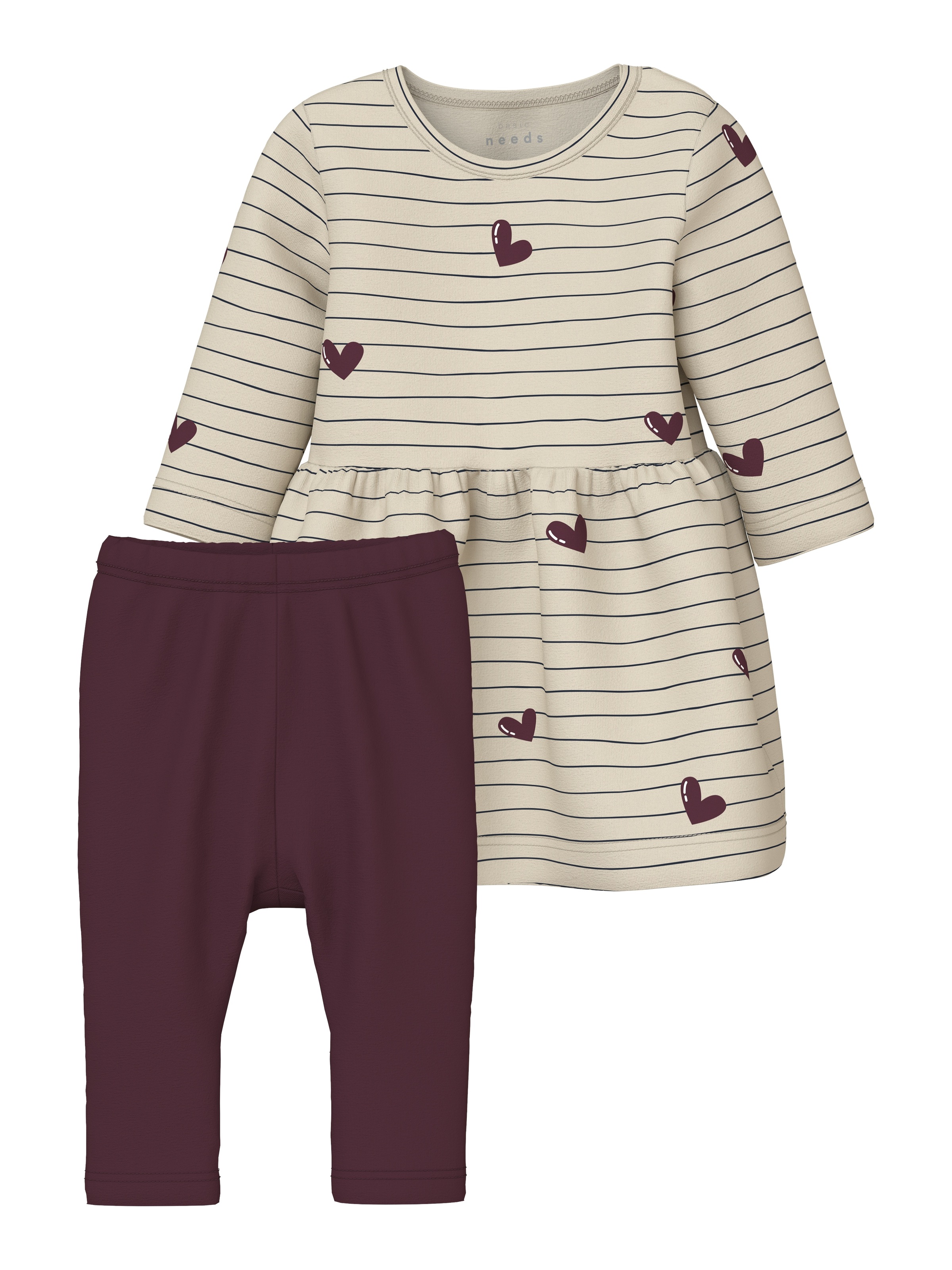 Name It Midikleid »NBFVANDORA LS DRESS SET W LEGGING« Set, 2 Stk. tlg.