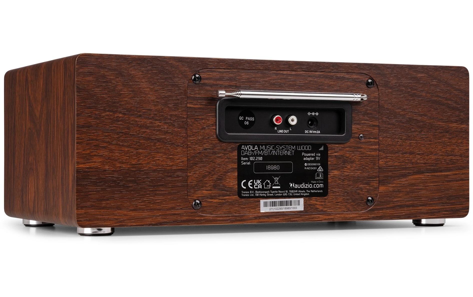 AUDIZIO Digitalradio (DAB+) »Avola«, (Digitalradio (DAB+)-FM-Tuner)
