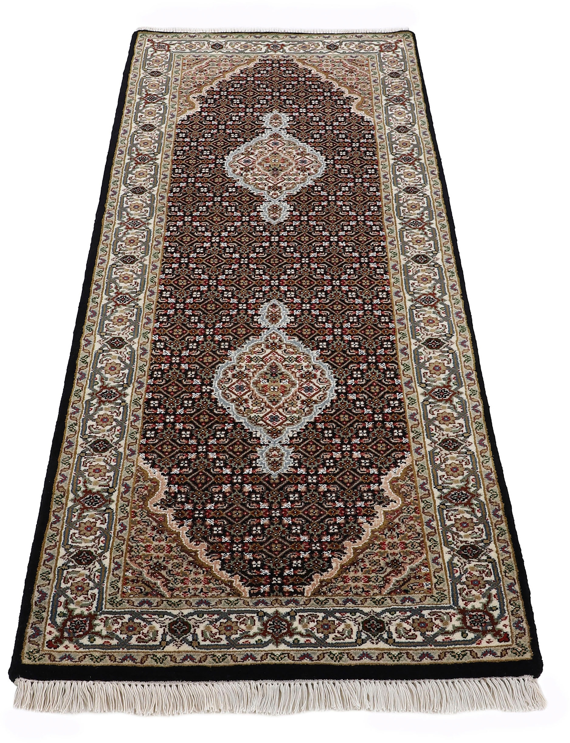 Woven Arts Orientteppich »Tabriz Mahi,  auch als Läufer«, rechteckig, 15 mm Höhe, handgeknüpft, Wohnzimmer, reine Wolle