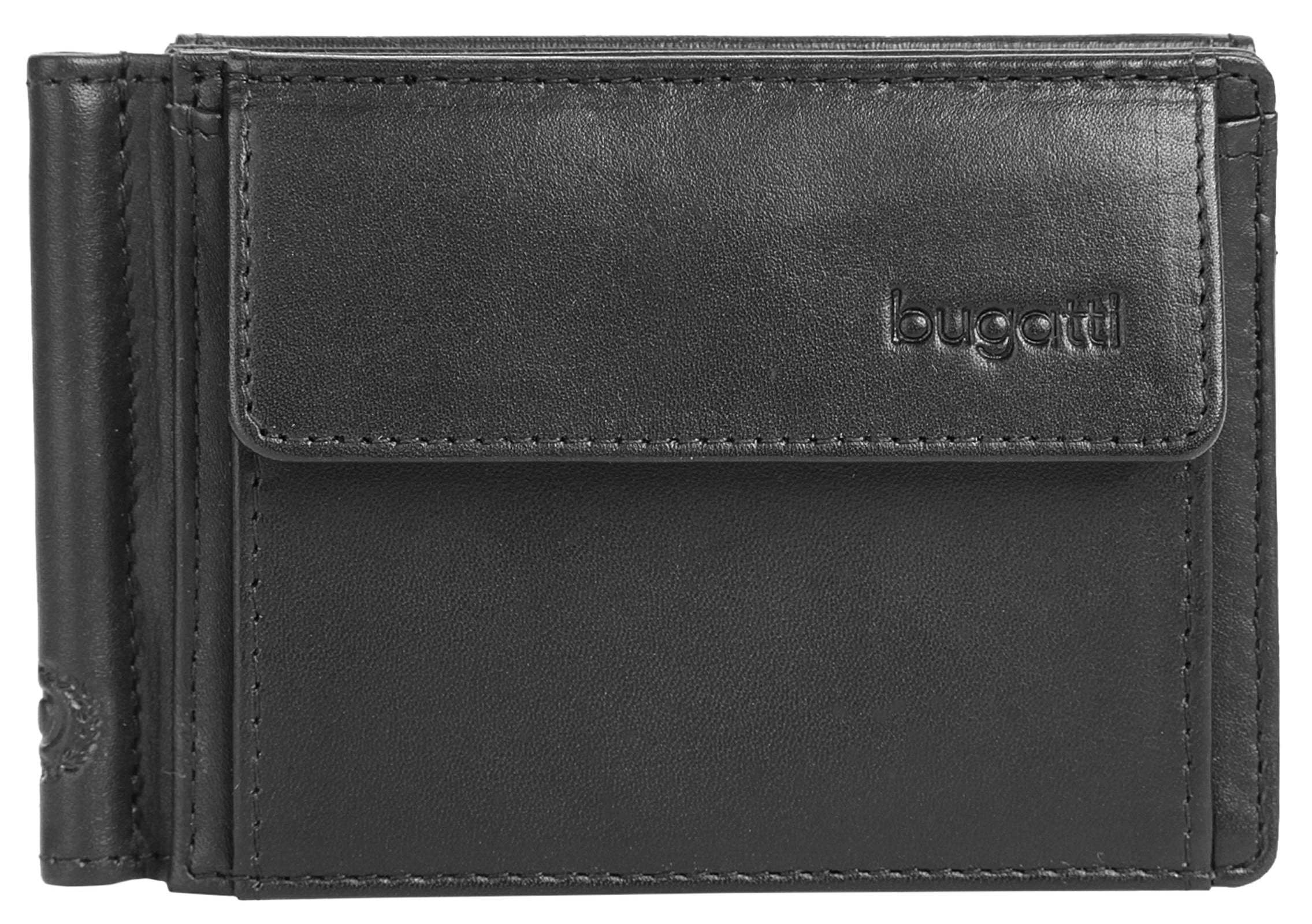 bugatti Geldbörse "BUGATTI Herren Clipbörse PRIMO echt Leder" echt Leder