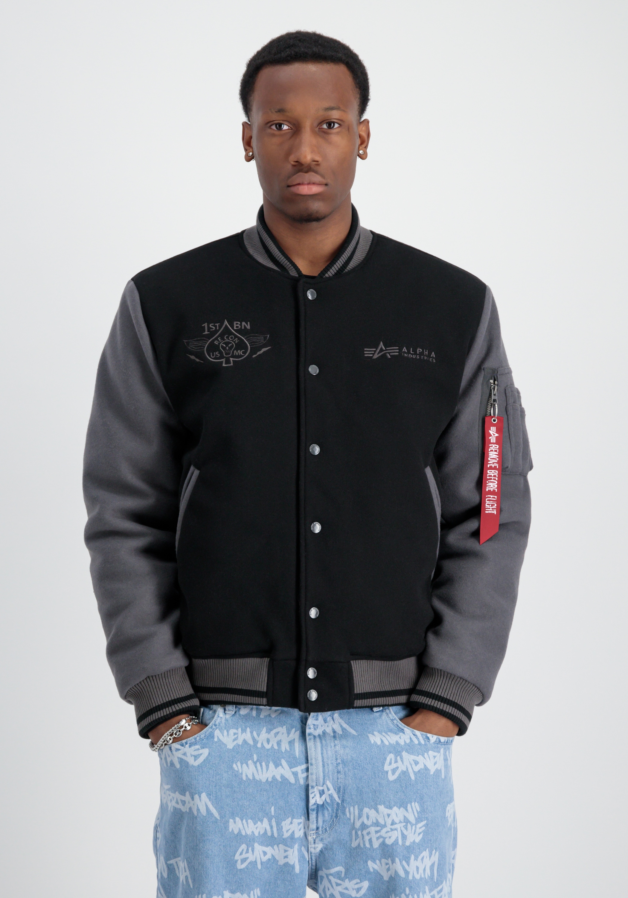 Alpha Industries Bomberjacke »Alpha Industries Men - Bomber Jackets Varsity Air Force Jacket«