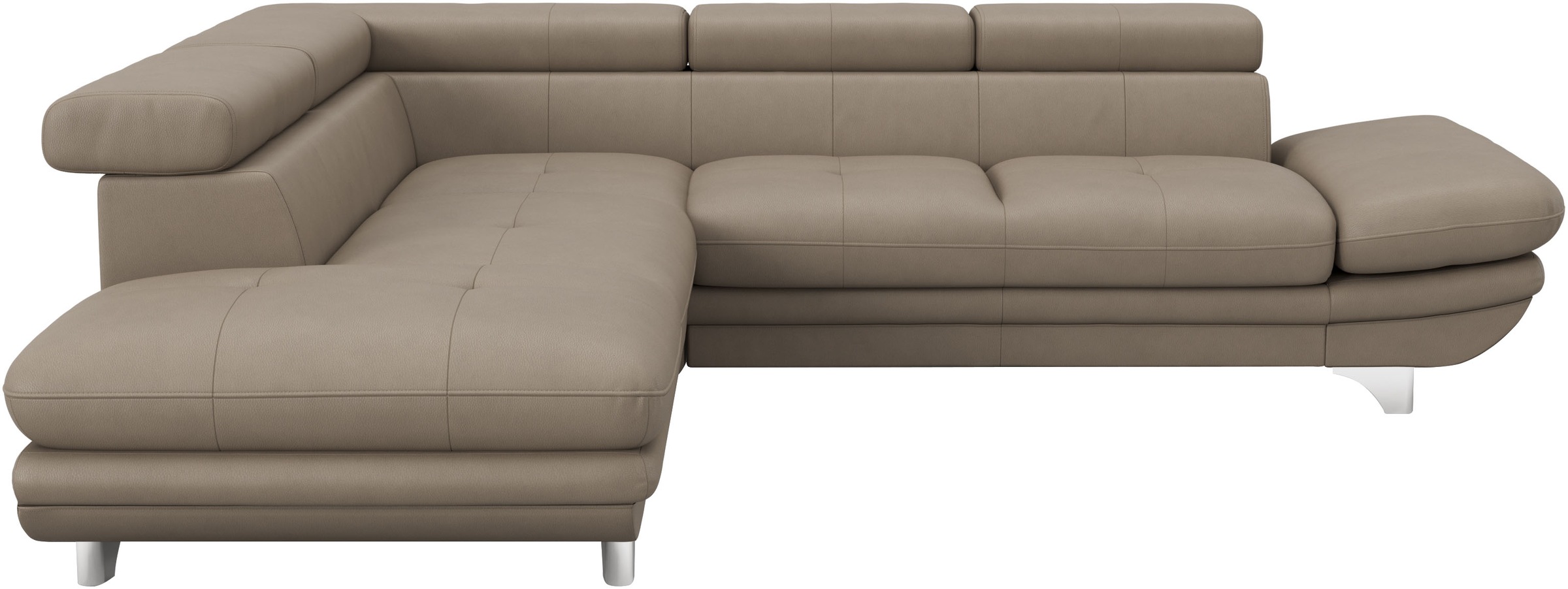 COTTA Ecksofa »Enterprise L-Form«, mit Arm- & Kopfteilverstellung, wahlweise mit Bettfunktion