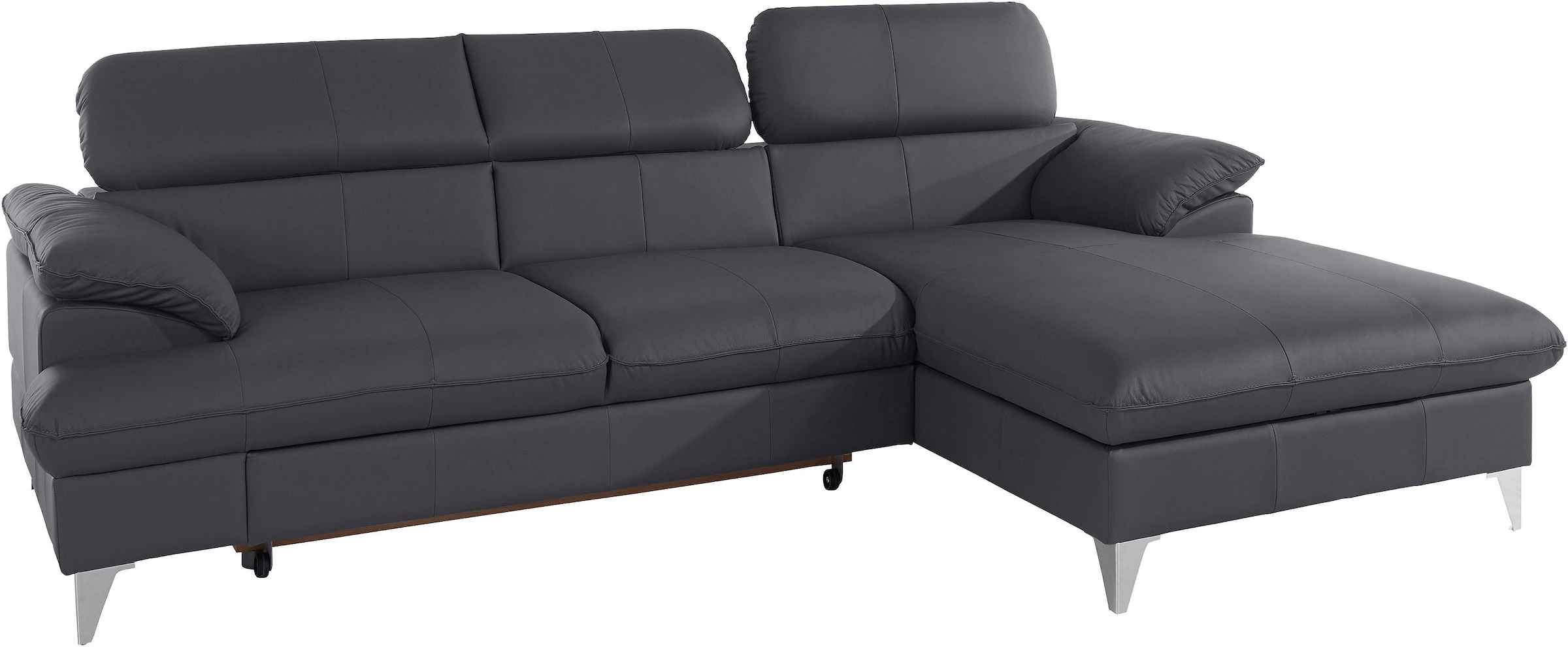 COTTA Ecksofa »Caluso L-Form«, mit Kopfteilverstellung, wahlweise mit Bettfunktion & Bettkasten