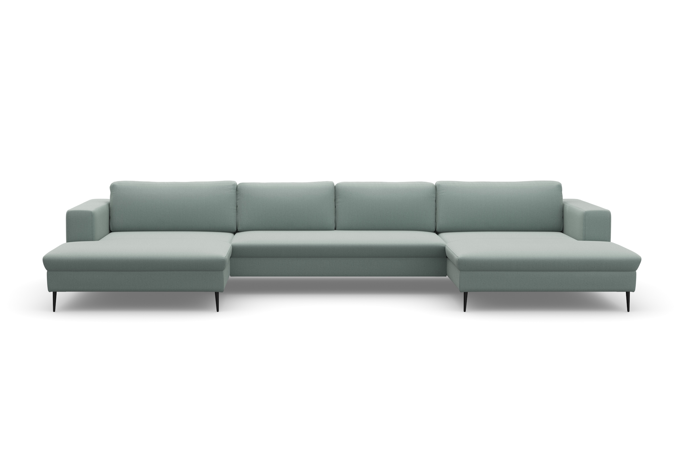 DOMO collection Wohnlandschaft »Modica U-Form«, XXL, in moderner Optik mit, 2 grosszügigen Recamieren, auch in Cord