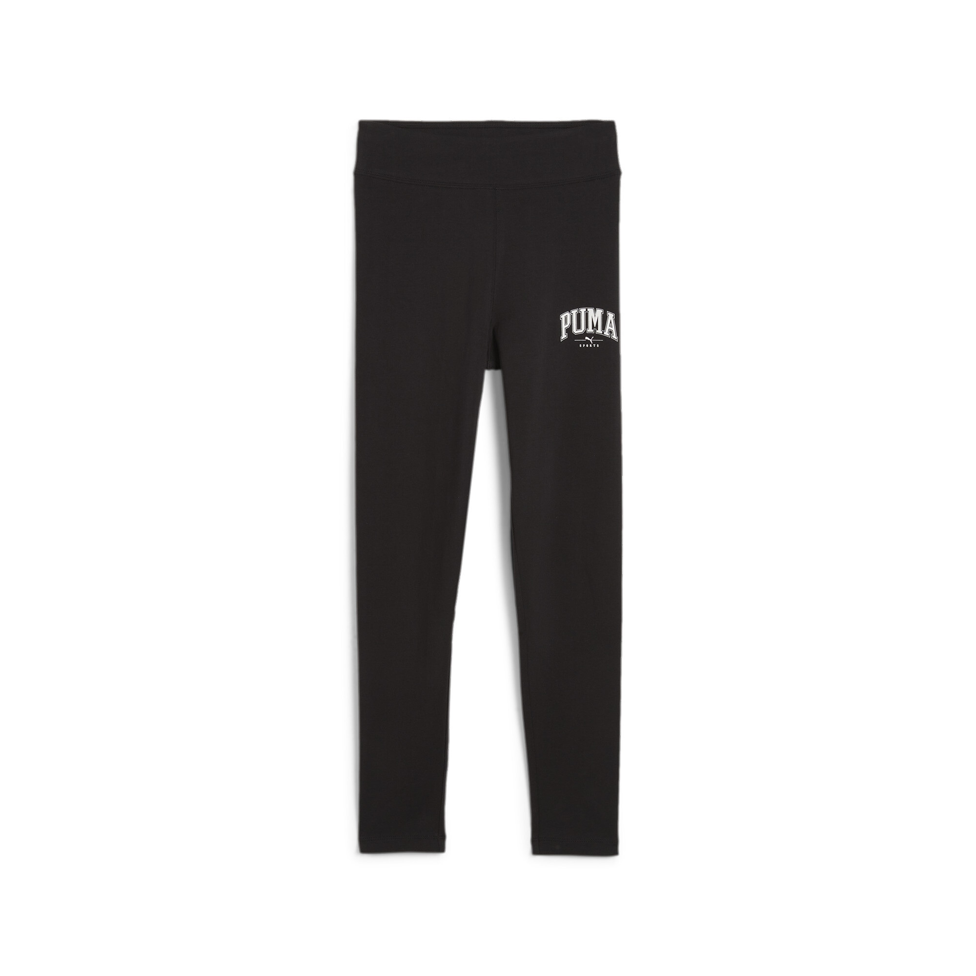 PUMA Leggings »SQUAD HIGH-WAIST LEGGINGS G« mit Print-Applikationen, aus Baumwollmischung, mit Elasthan-Anteil