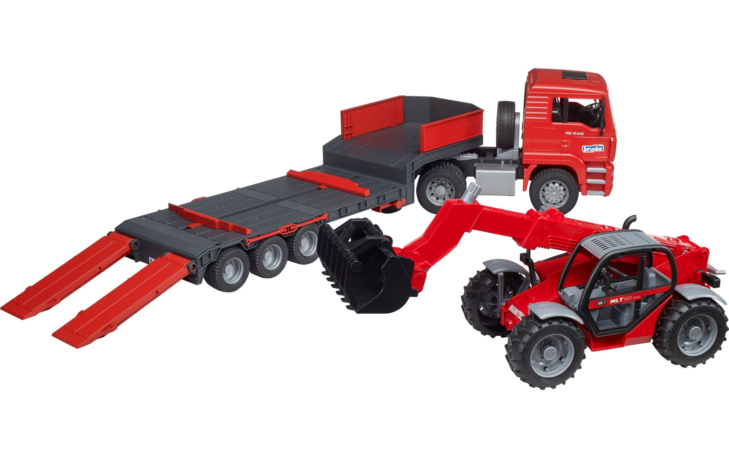 Bruder® Spielzeug-LKW »MAN LKW mit Tieflader«, Nutzfahrzeug