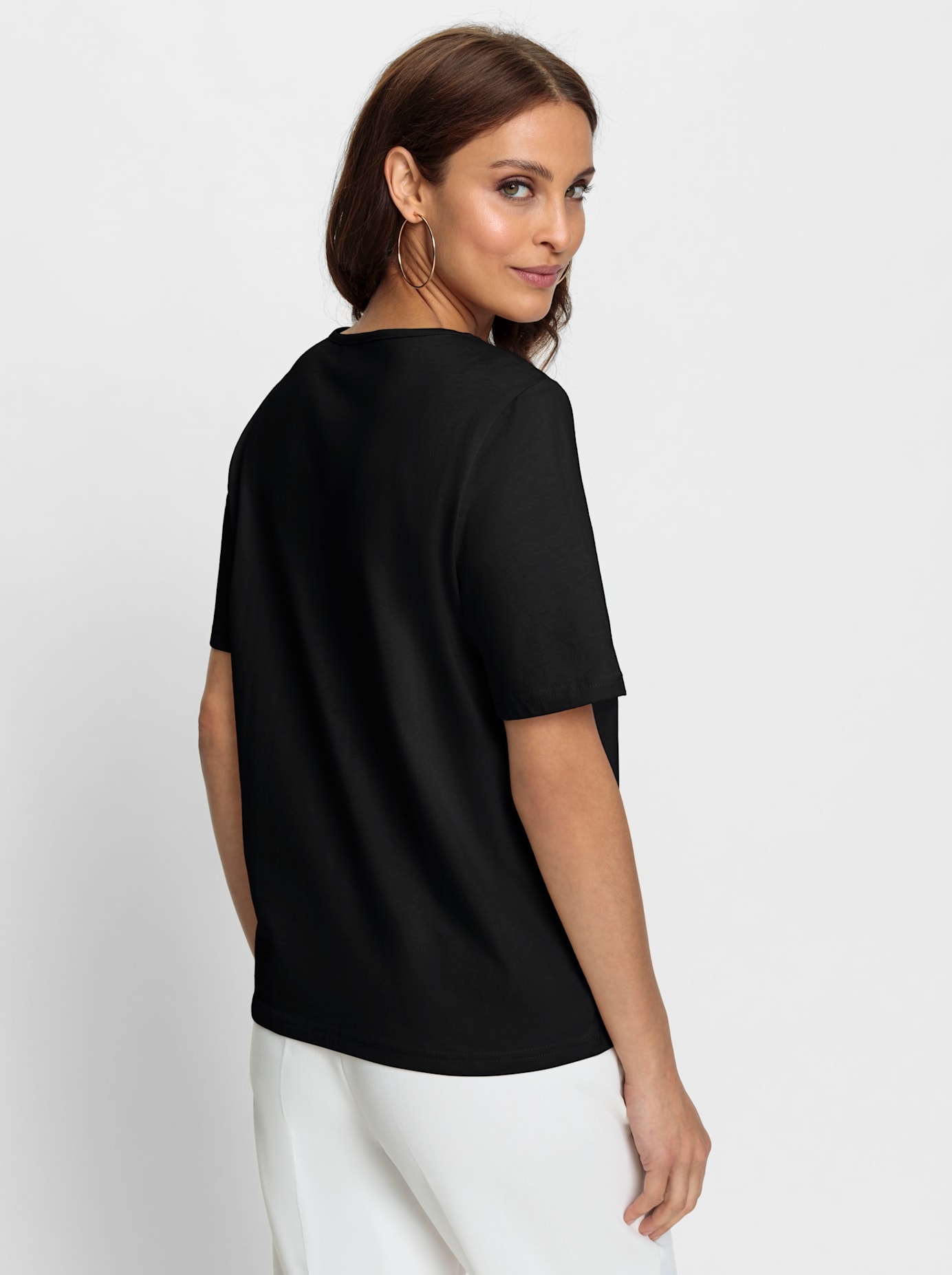 Lady Rundhalsshirt »Rundhals-Shirt«, (1 tlg.)