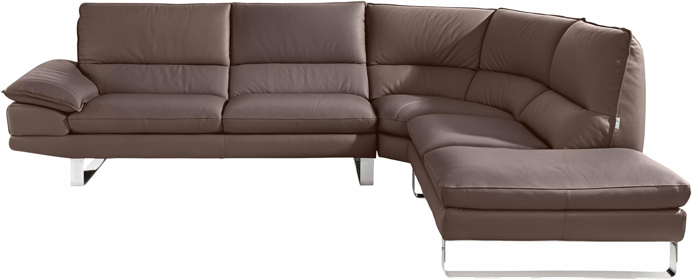 CALIA ITALIA Ecksofa »Dave, italienisches Designsofa mit erstklassigem Sitzkomfort, L-Form«, mit tollen Lederbezügen