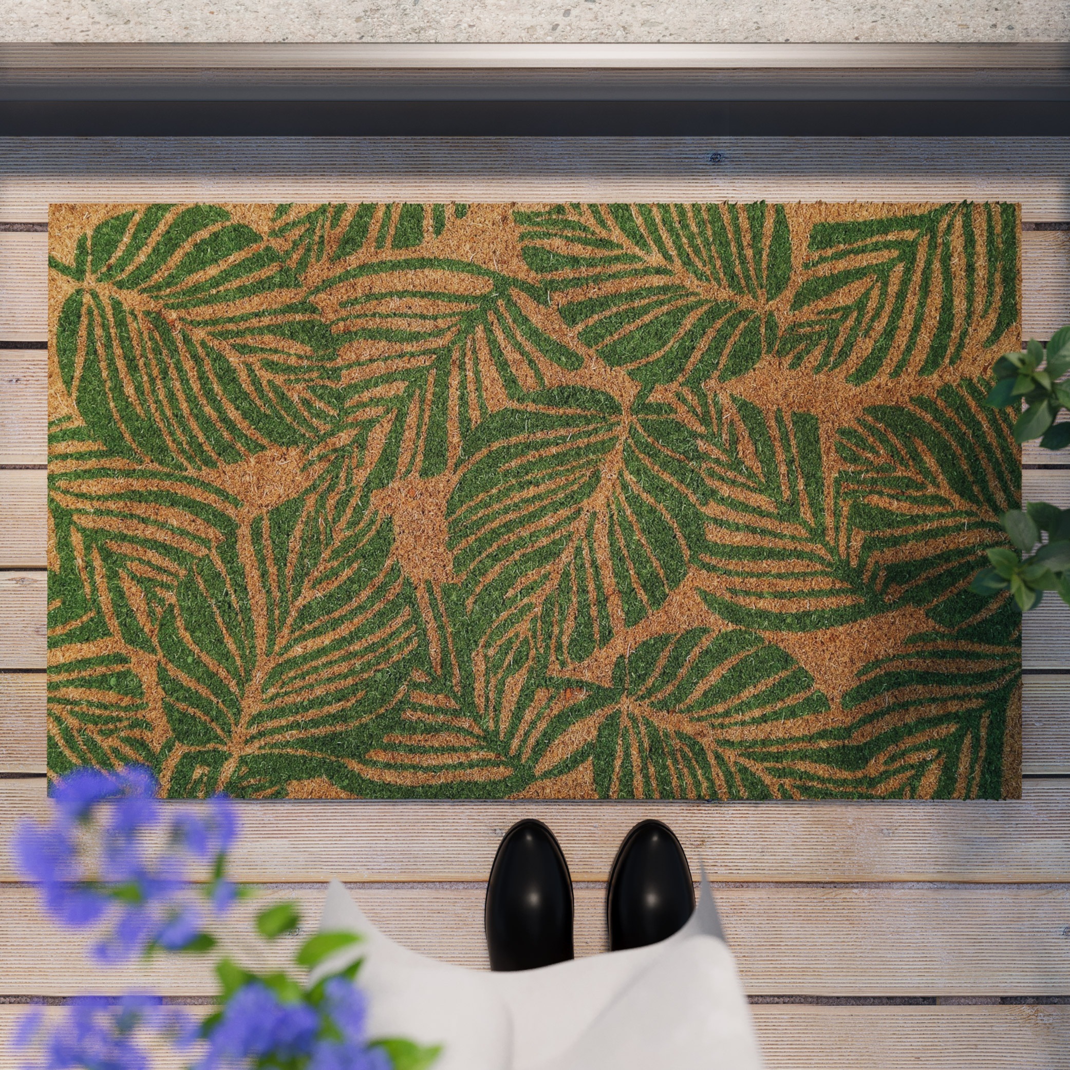 Wecon home Fussmatte »Jungle Mat«, rechteckig, 18 mm Höhe, rutschfest, robust, innen, Aussenbereiche überdacht, schwer