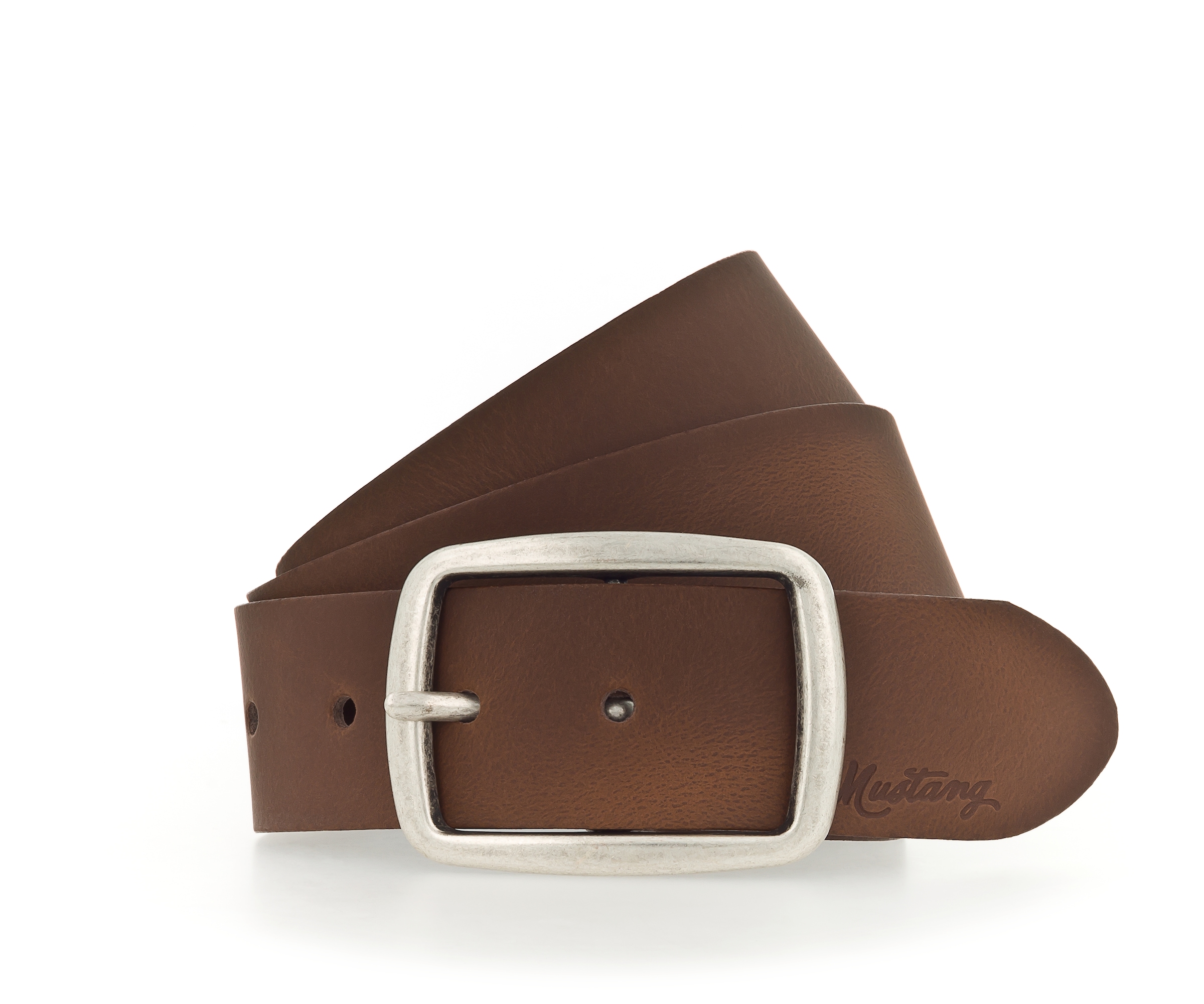 MUSTANG Ledergürtel Pull-Up-Leder mit Vintagecharakter, 4 cm