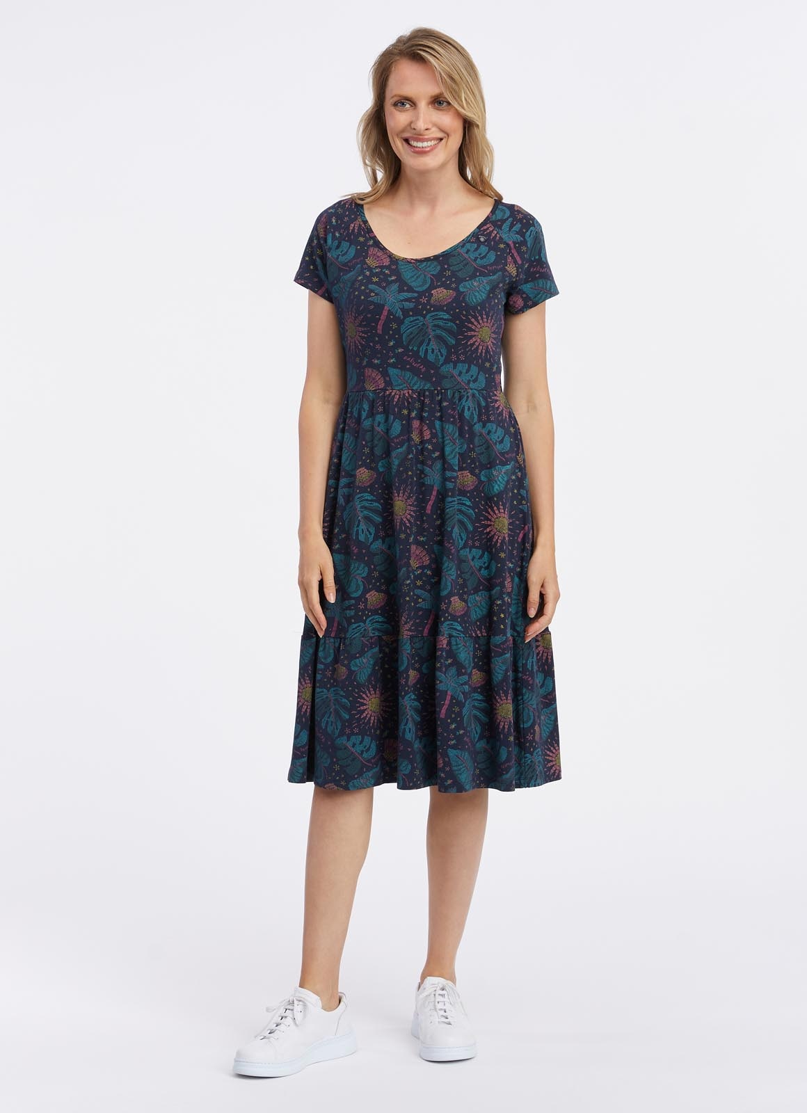 Ragwear Shirtkleid »WAYVERLY«, mit floralem und sommerlichen Allover Druck