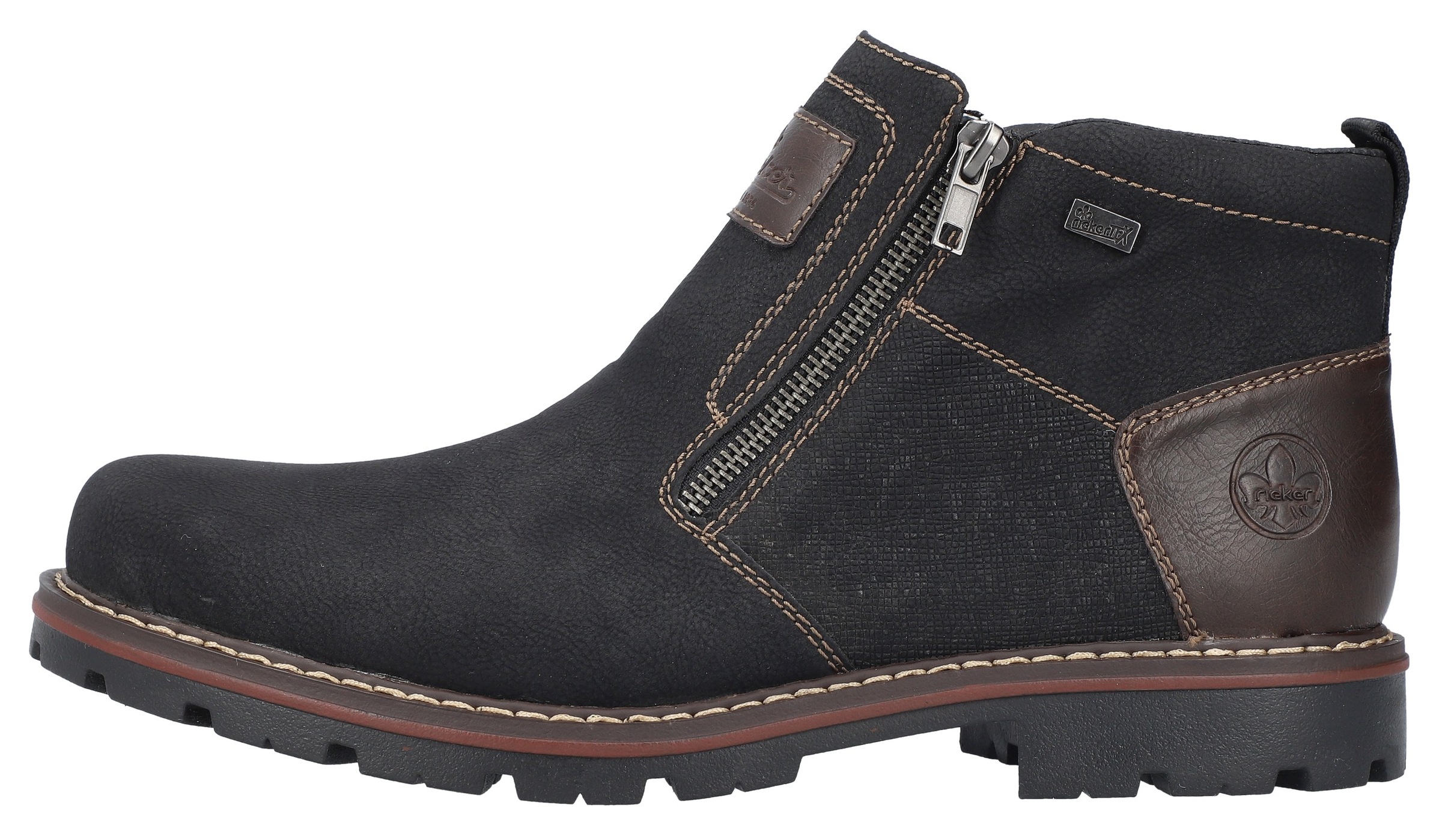 Rieker Winterstiefelette, Winterboots, Warmfutter, Reissverschlüsse, mit TEX-Ausstattung