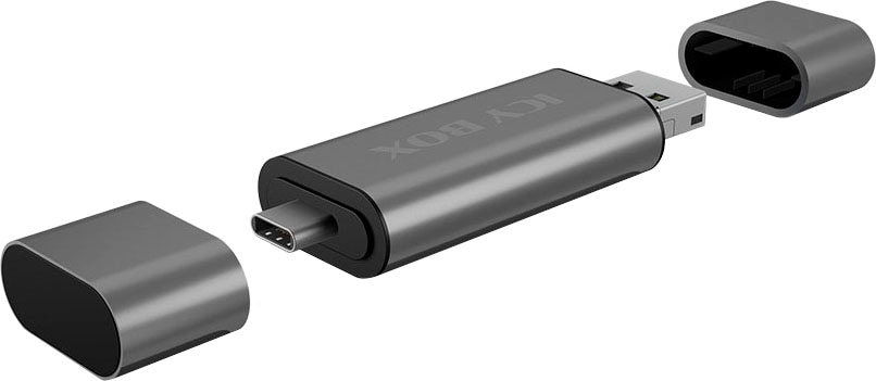 ICY BOX Computer-Adapter »ICY BOX SD/MicroSD USB 3.0 Card Reader mit Type-C®/-A/microB und OTG«