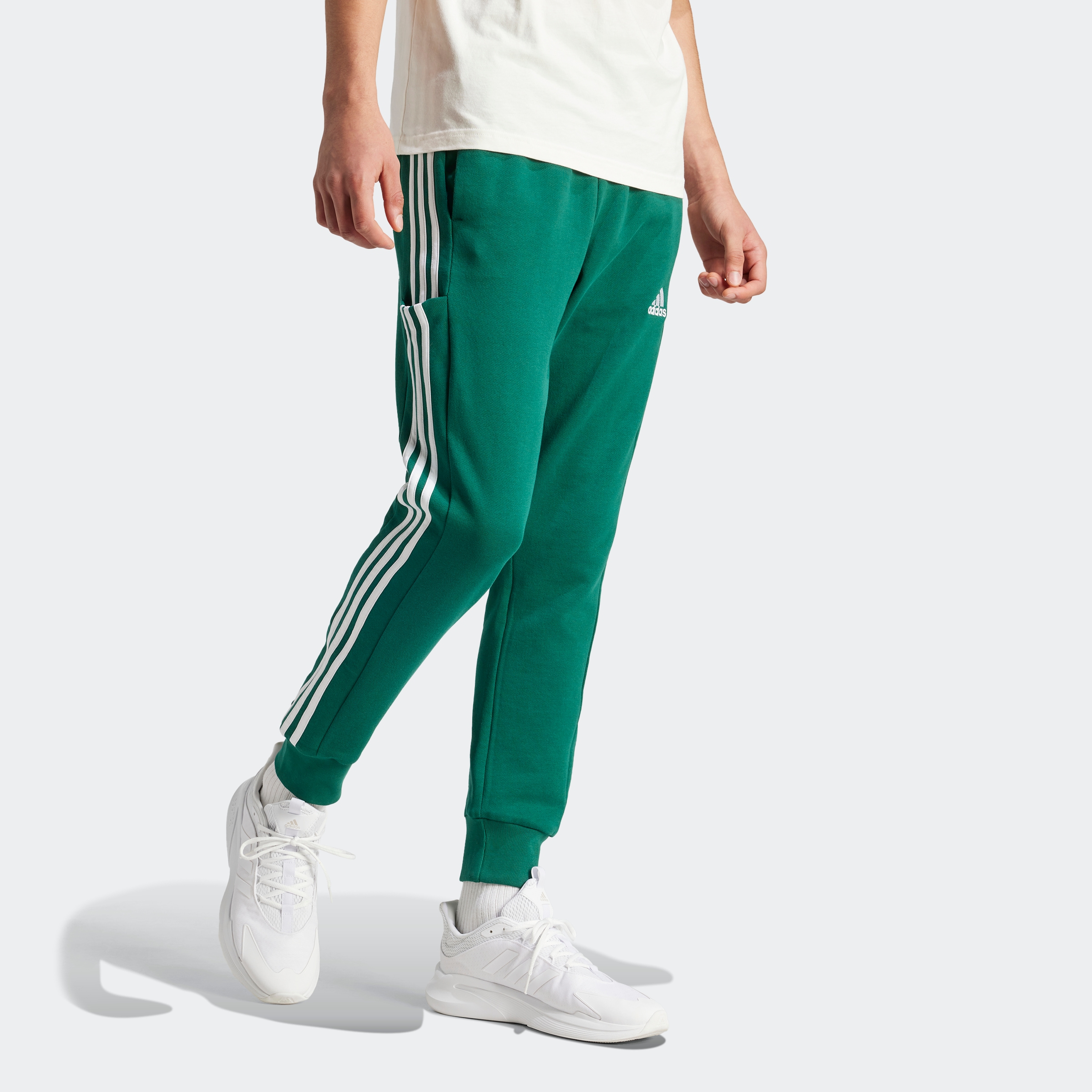 adidas Sportswear Sporthose »ESSENTIALS FRENCH TERRY TAPERED CUFF 3STREIFEN HOSE«, (1 tlg.)