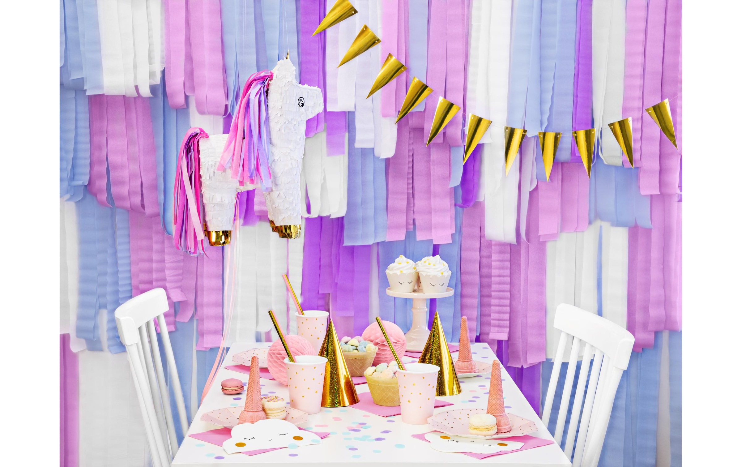 partydeco Girlande »Pinata Einhorn«