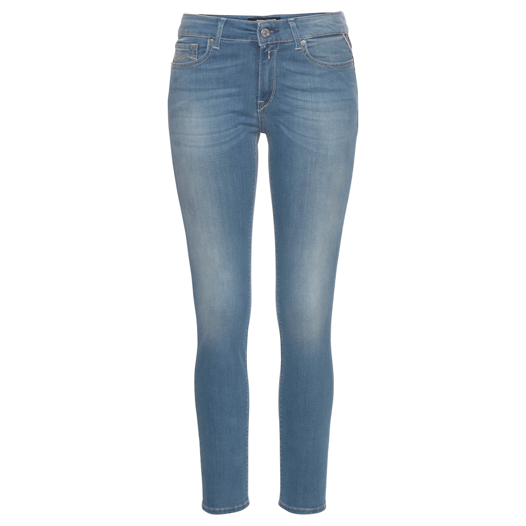 Replay Skinny-fit-Jeans »NEW LUZ«, in modischer Used-Waschung, Mid Waist