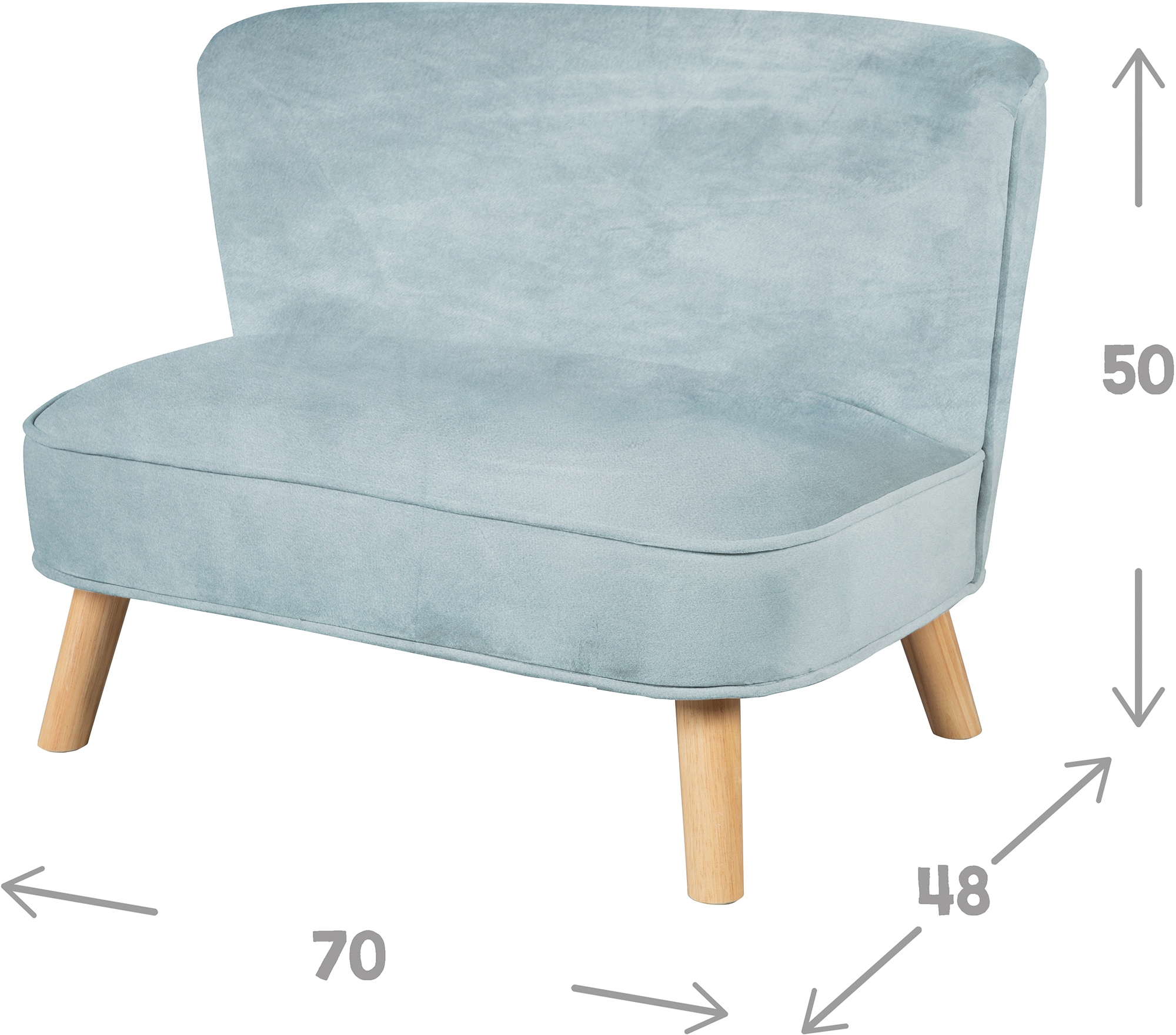 roba® Kindersofa »Lil Sofa«, mit Holzfüssen