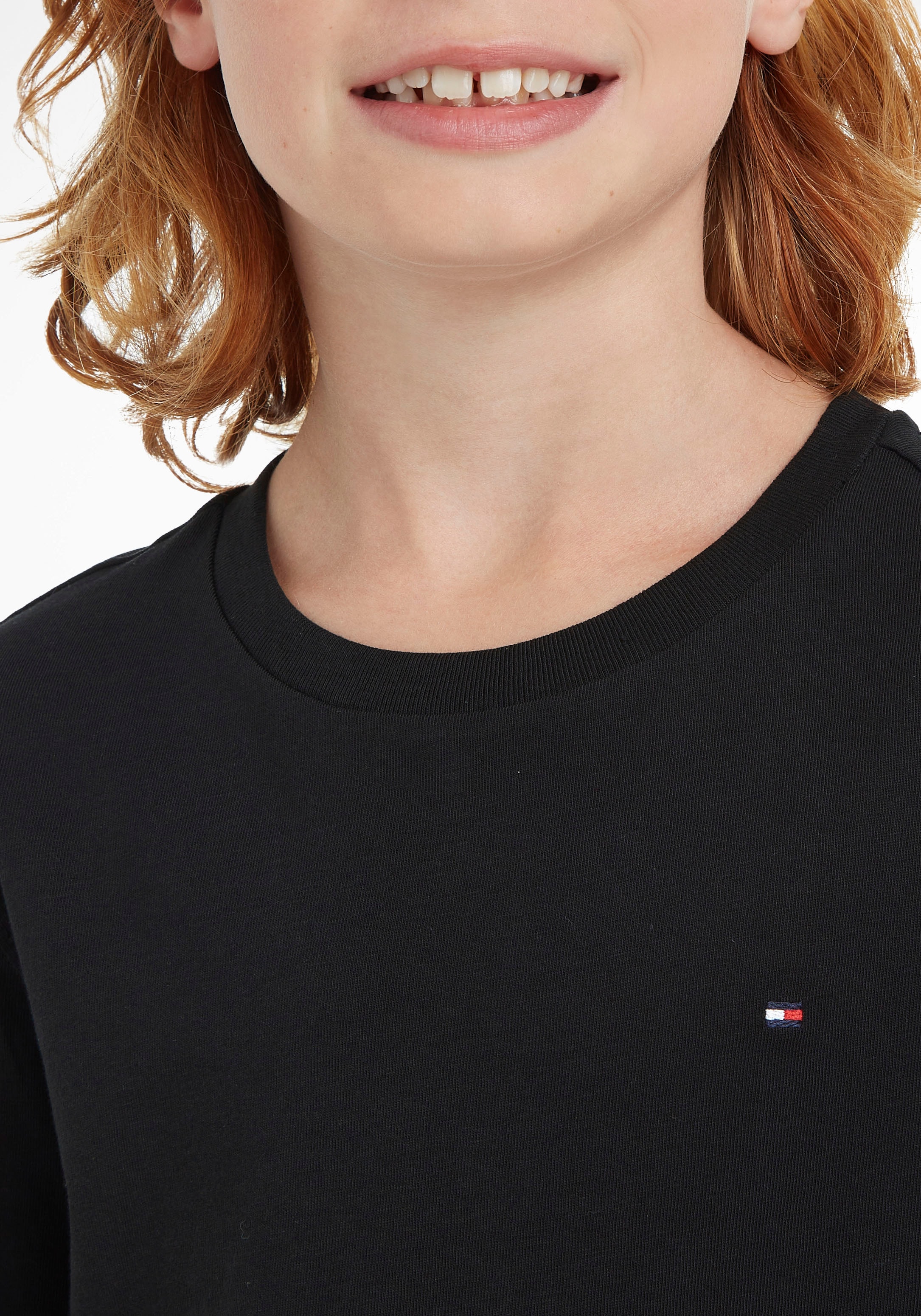 Tommy Hilfiger Langarmshirt »BOYS BASIC CN KNIT L/S«