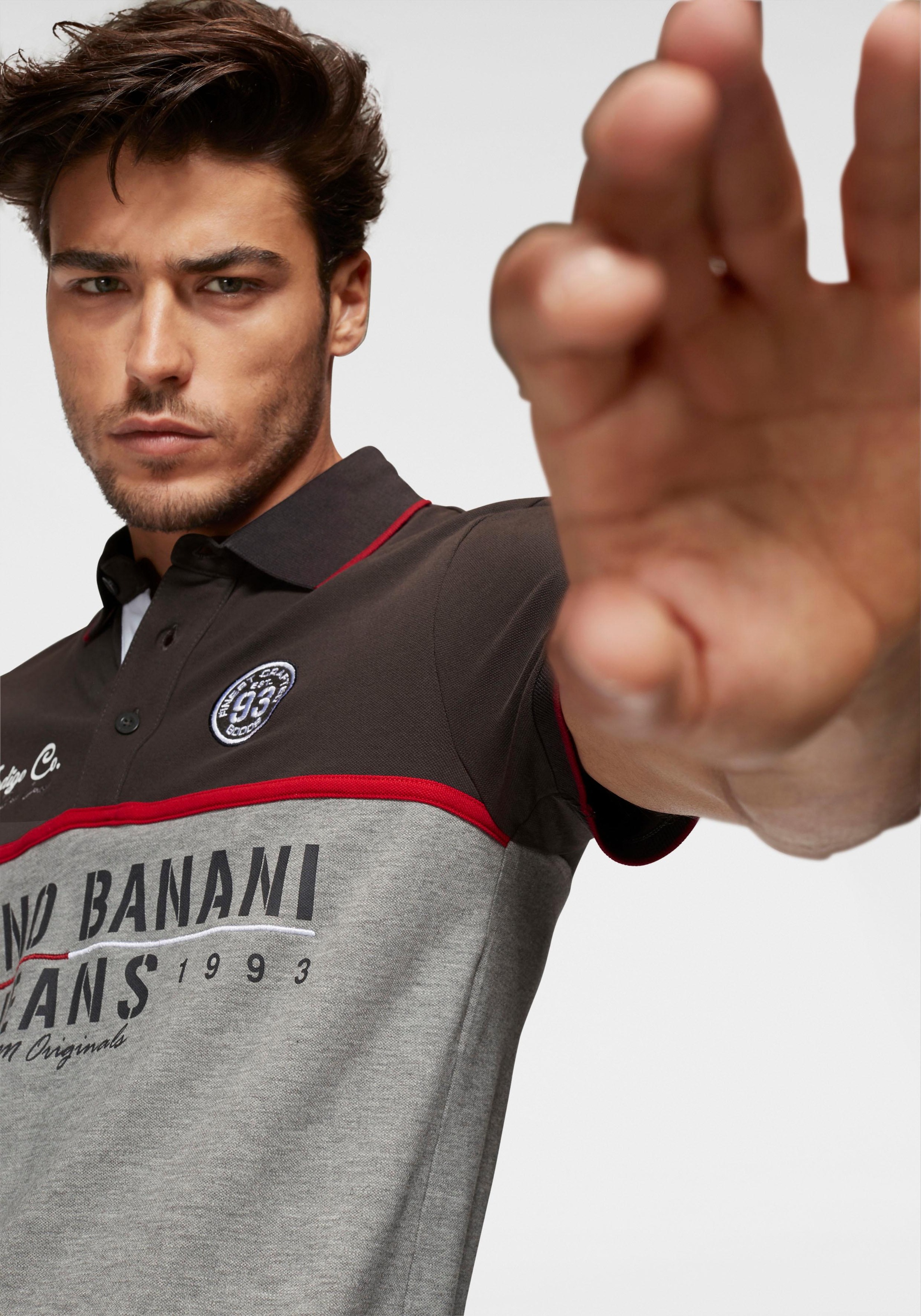 Bruno Banani Poloshirt, Kurzarm, körpernahe Passform, mit Polokragen