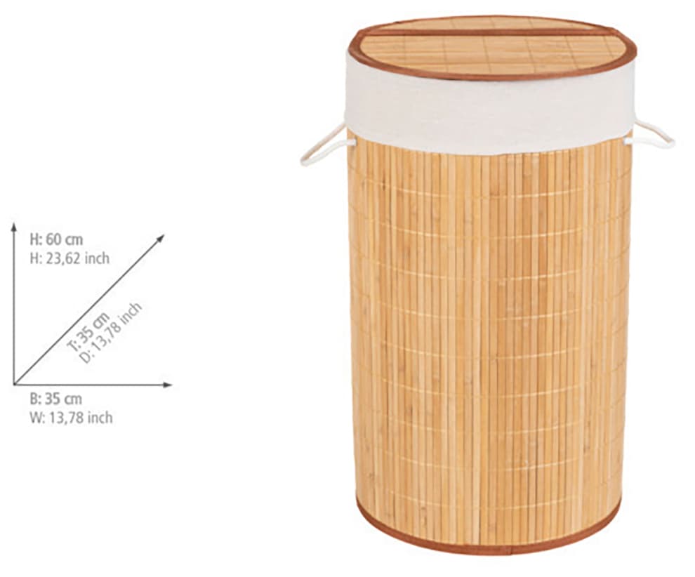WENKO Wäschetruhe »Bamboo«, 55 l