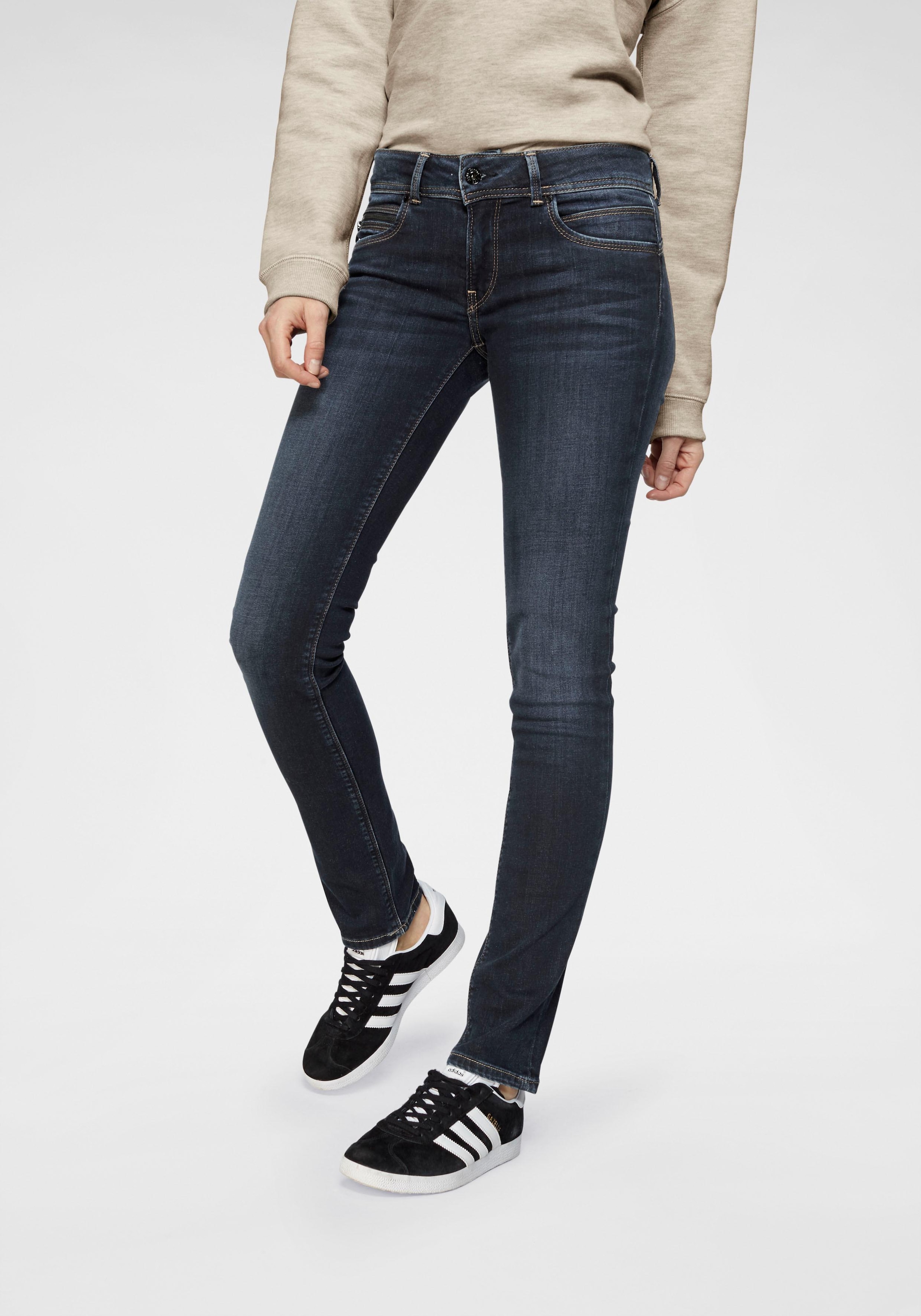Pepe Jeans Slim-fit-Jeans »NEW BROOKE«, mit 1-Knopf Bund und Reissverschlusstasche